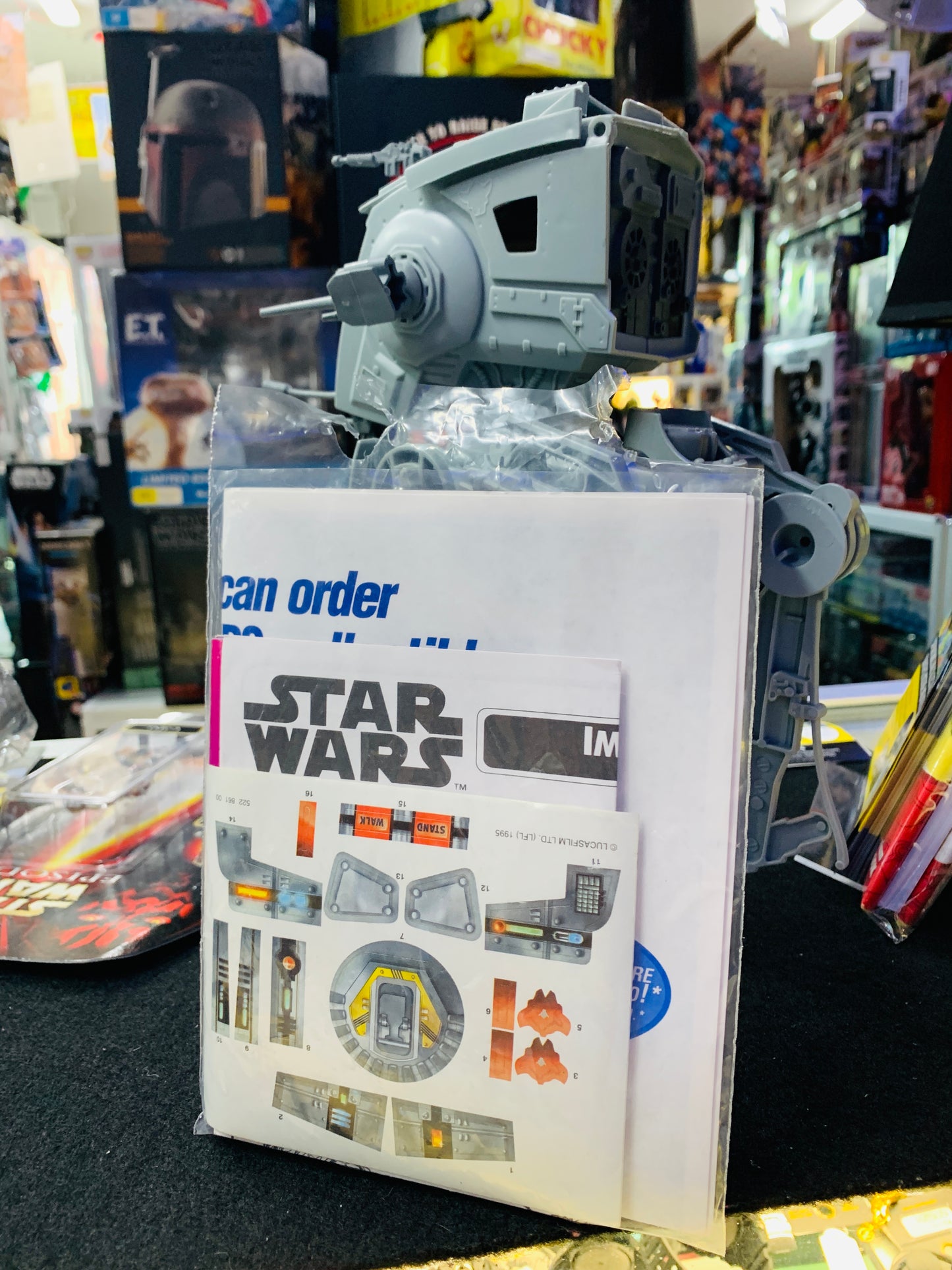 Star Wars kenner 1995 the power of the force imperial AT-ST scout Walker box old