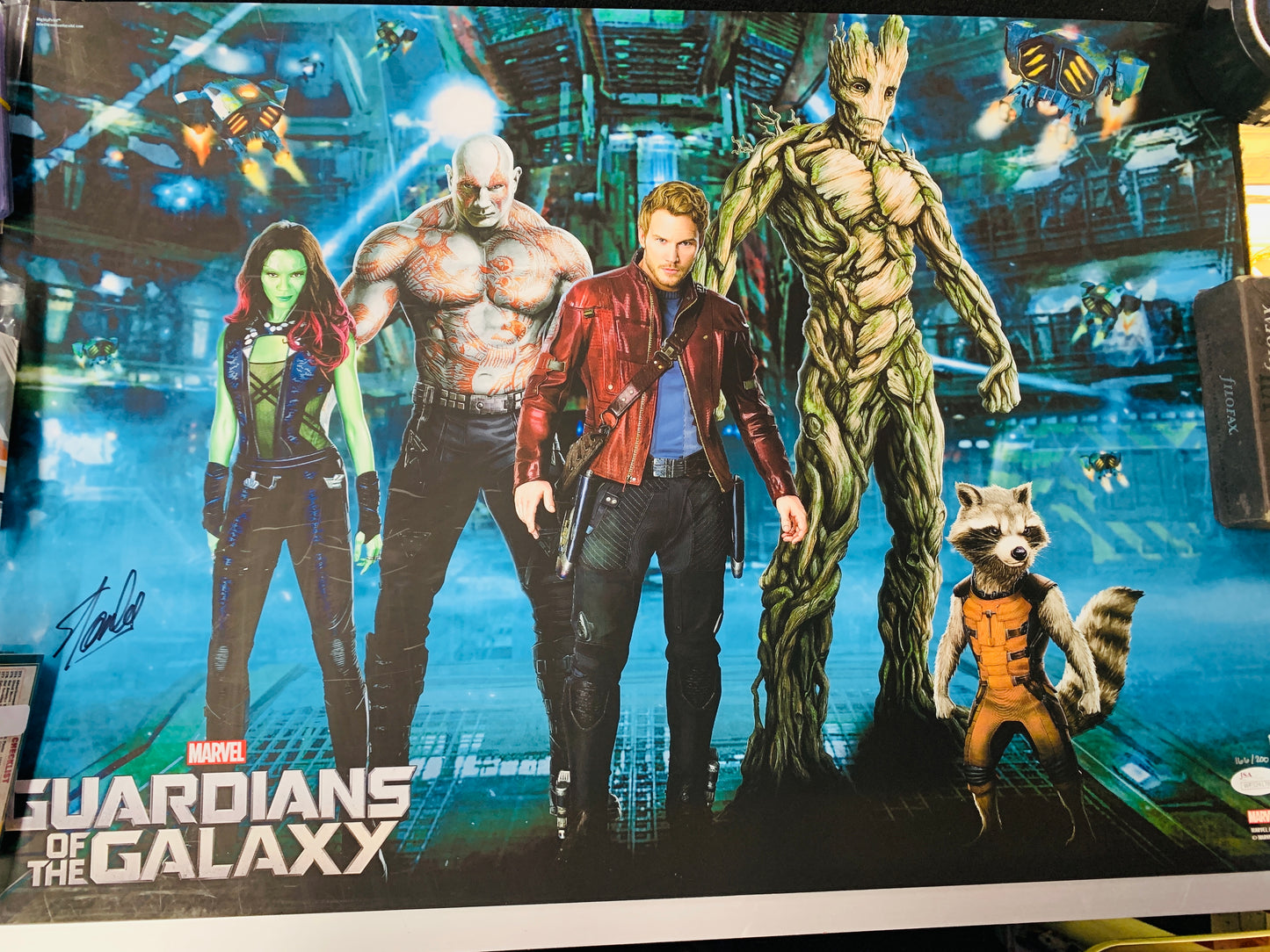 Galaxy of the guardians poster signed