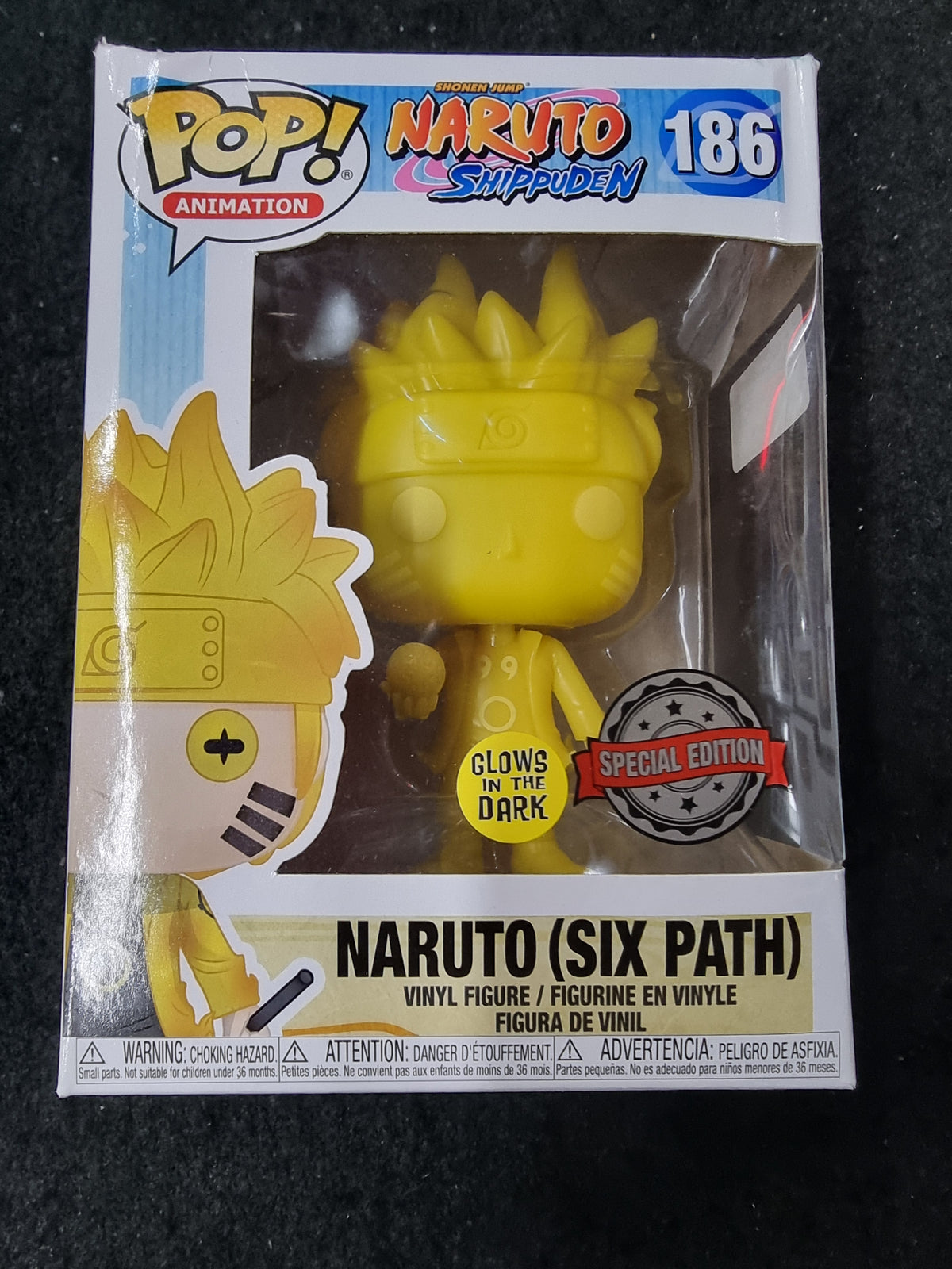 FUNKO POP NARUTO SHIPPUDEN NARUTO (SIX PATH) SPECIAL EDITION GLOWS IN THE DARK #186