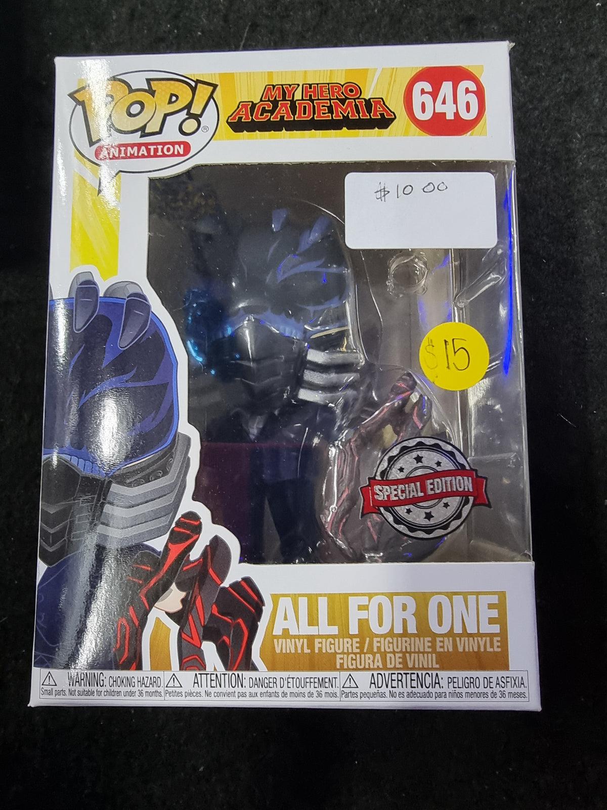 FUNKO POP MY HERO ACADEMIA ALL FOR ONE SPECIAL EDITION # 646