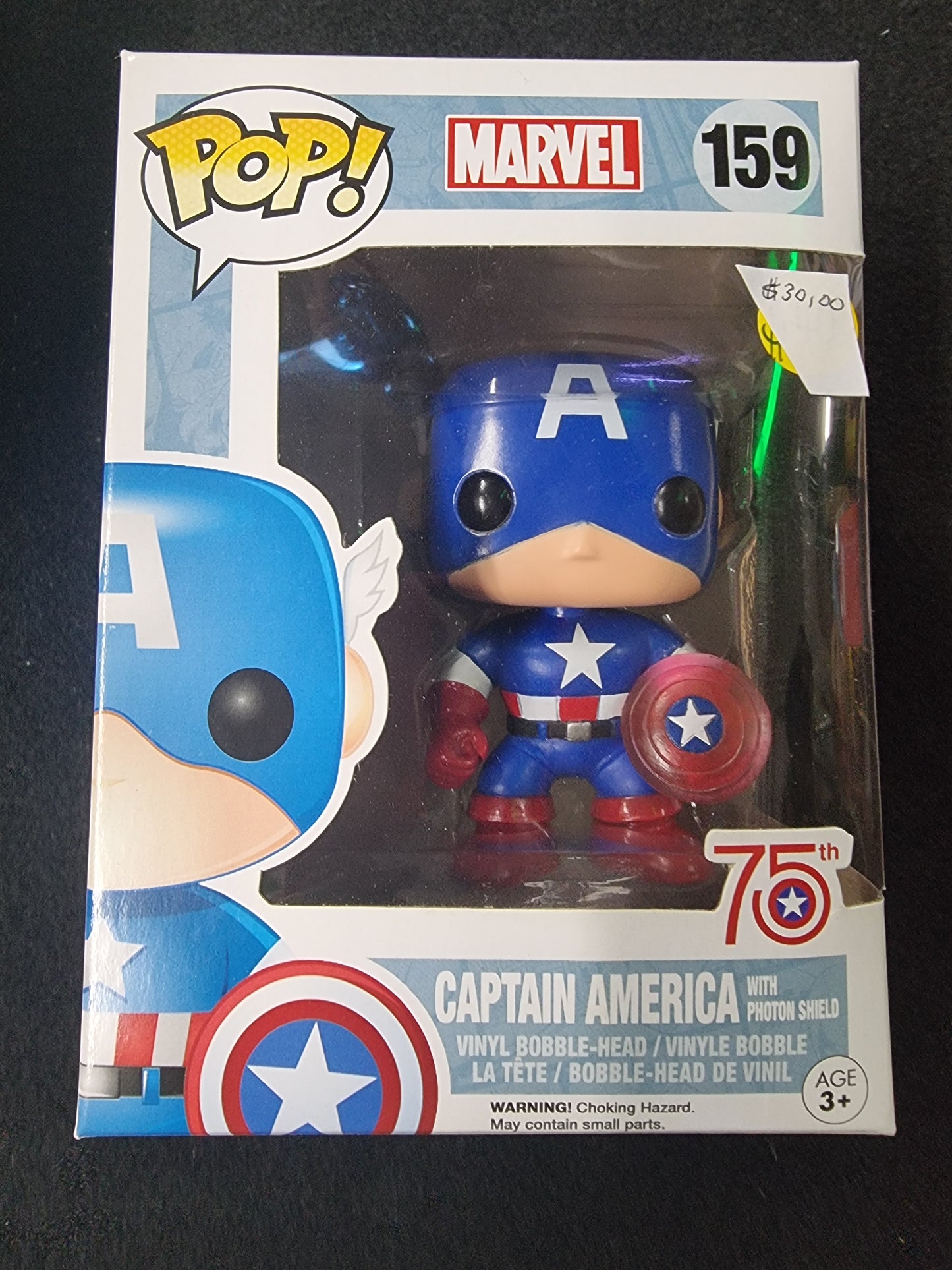 FUNKO POP MARVEL CAPTIAN AMERICIA WITH PROTON SHIELD #159