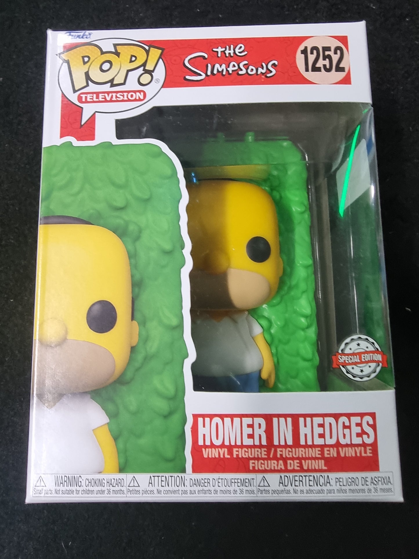 FUNKO POP THE SIMPSONS HOMER IN HEDGES #1252 SPECIAL EDITION