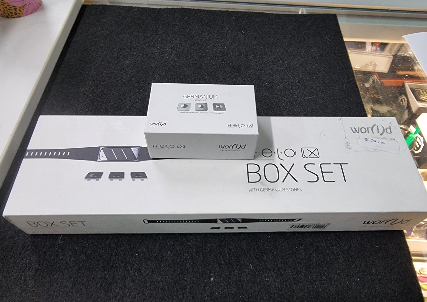 HELO X BOX SET WWITH GERMANIUM STONES