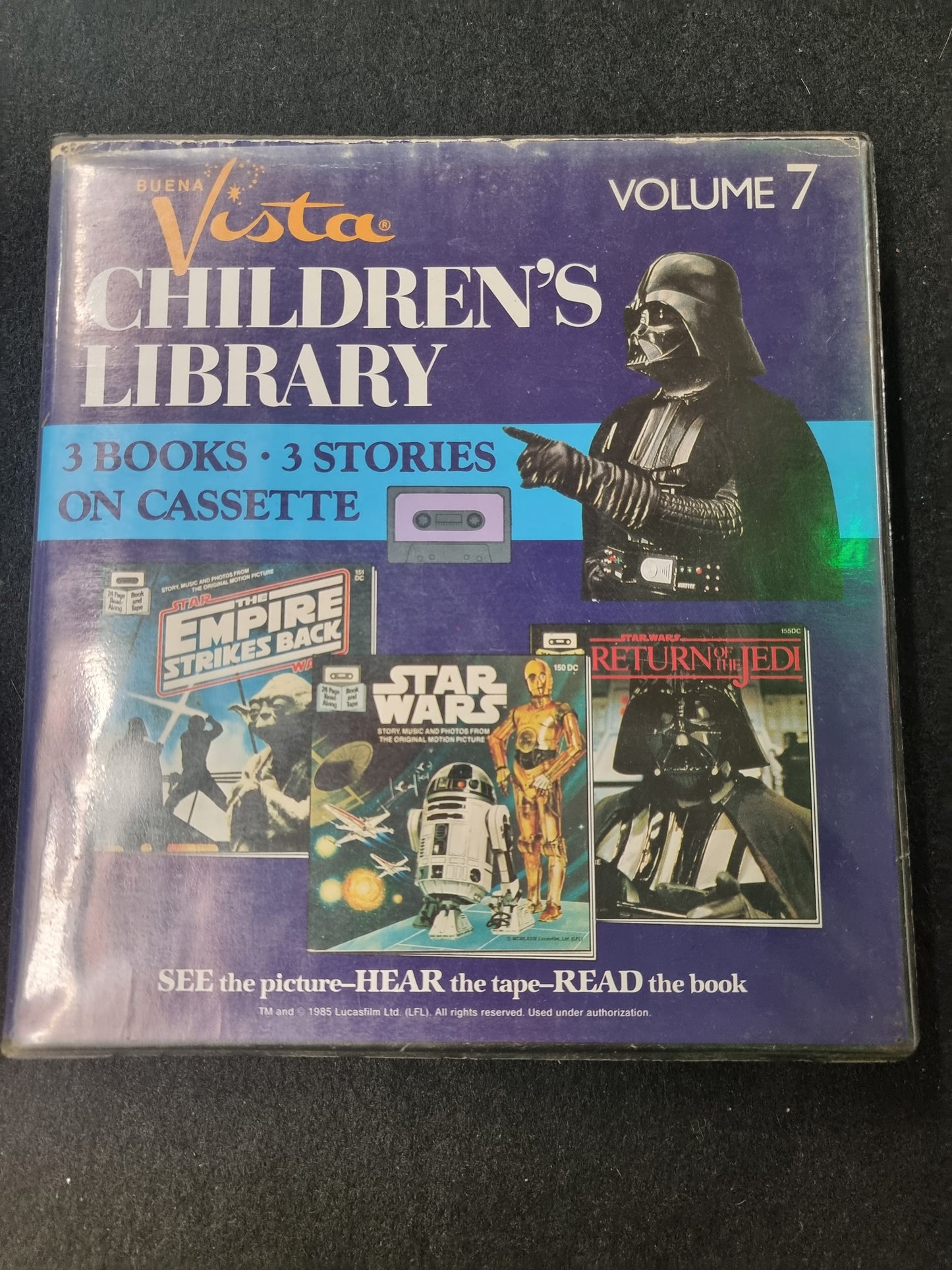 STAR WARS CHILDREN'S LIBRARY 3 BOOKS- 3 STORIES ON CASSETTE