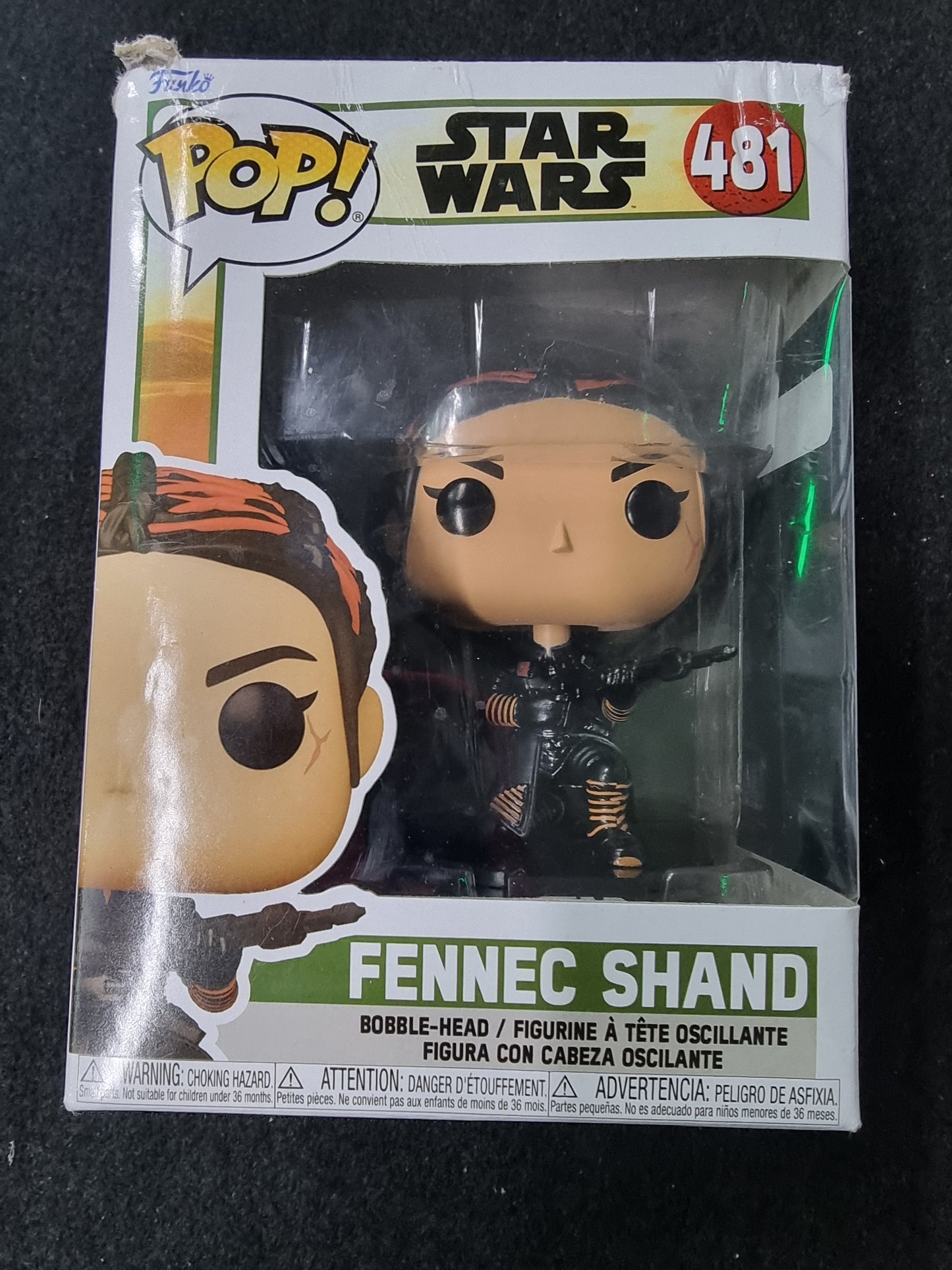 FUNKO POP STAR WARS FENNEC SHAND #481 (DAMAGED BOX)