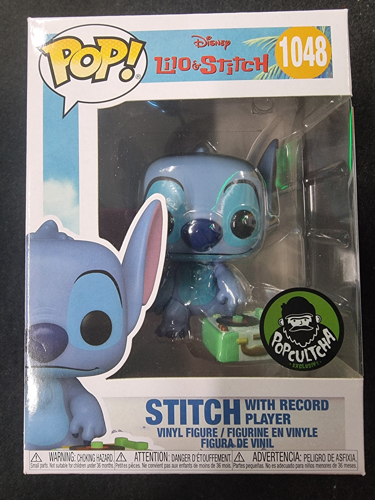 FUNKO POP LILO & STITCH - STITCH WITH RECORD PLAYER #1048