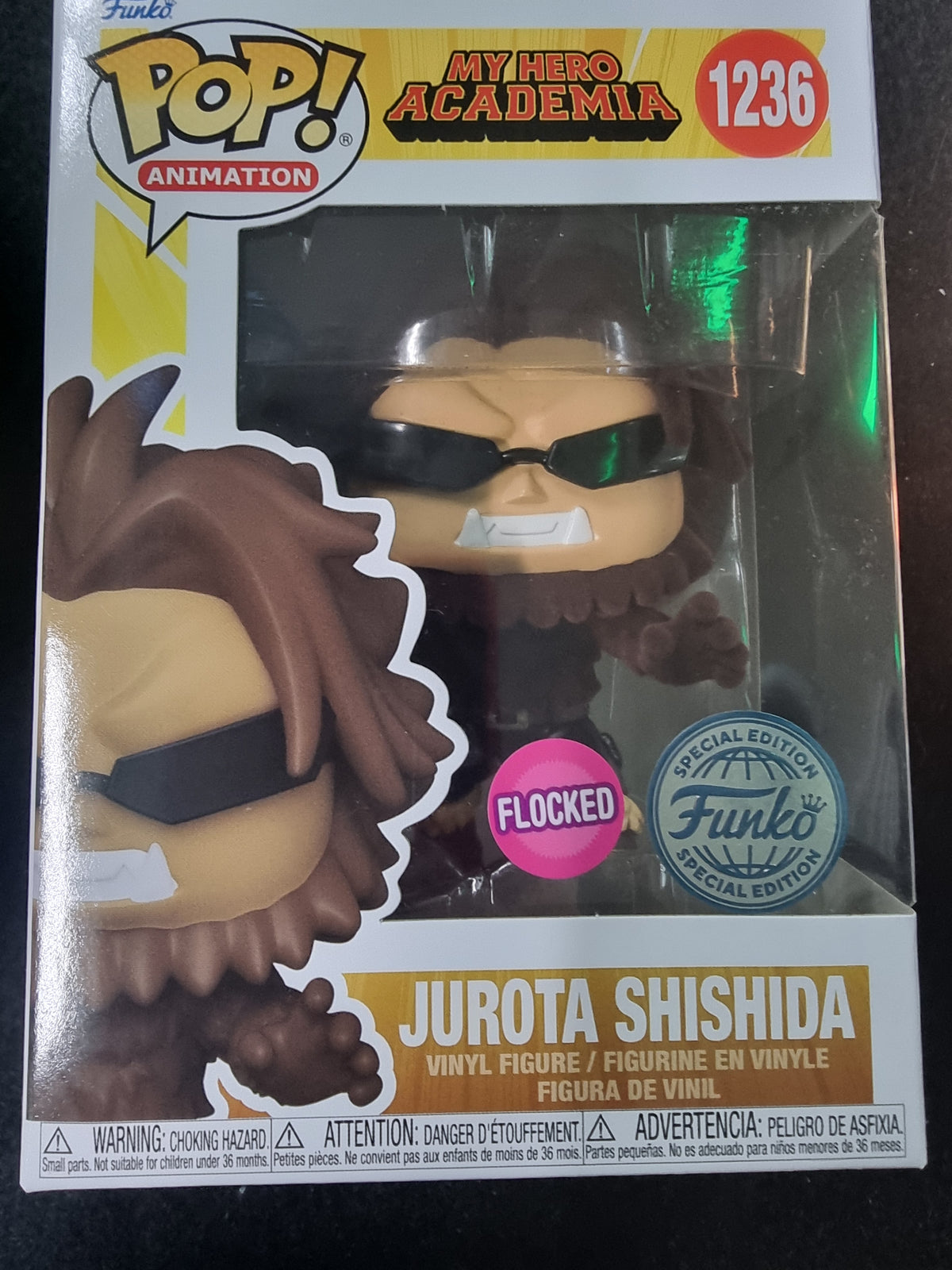 FUNKO POP MY HERO ACADEMIA JUROTA SHISHIDA #1236 FLOCKED SPECIAL EDITION
