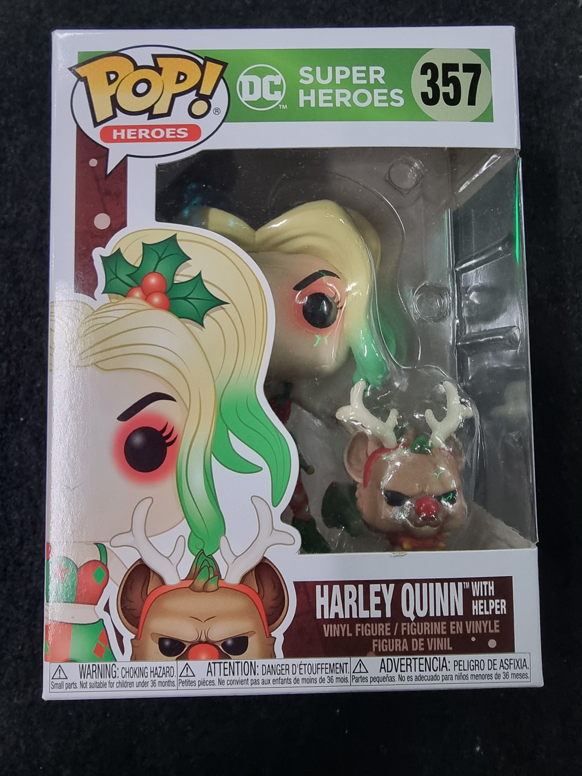 FUNKO POP DC SUPER HEROES HARLEY QUINN WITH HELPER #357