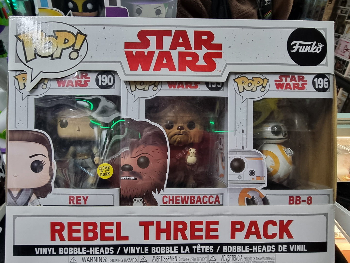 FUNKO POP STAR WARS REBEL 3 PACK