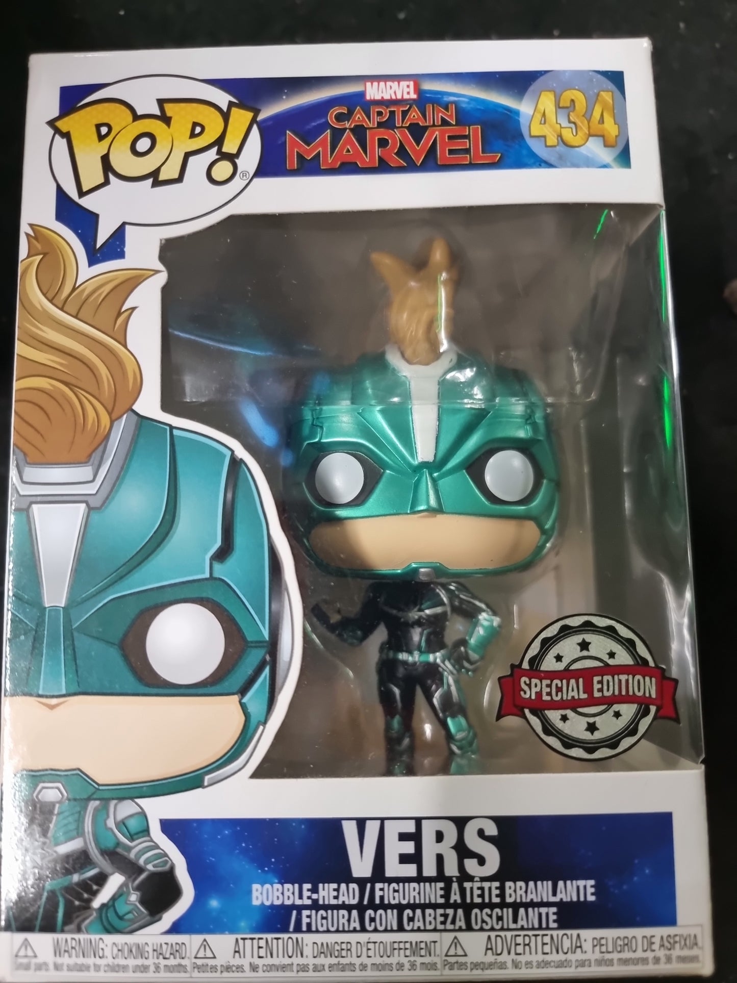 FUNKO POP CAPTAIN MARVEL VERS SPECIAL EDITION #434
