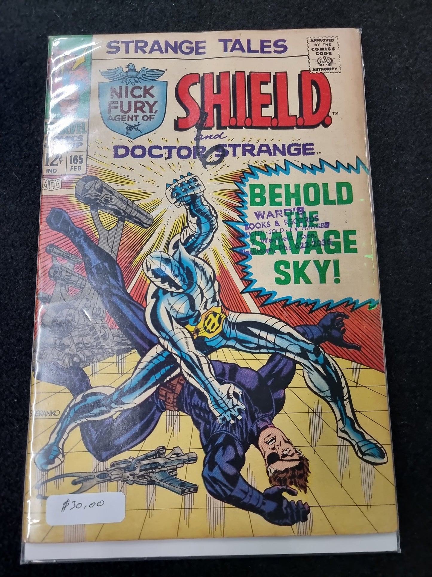 Strange Tales #165 Nick Fury Agent S.H.I.E.L.D. Dr Strange Steranko