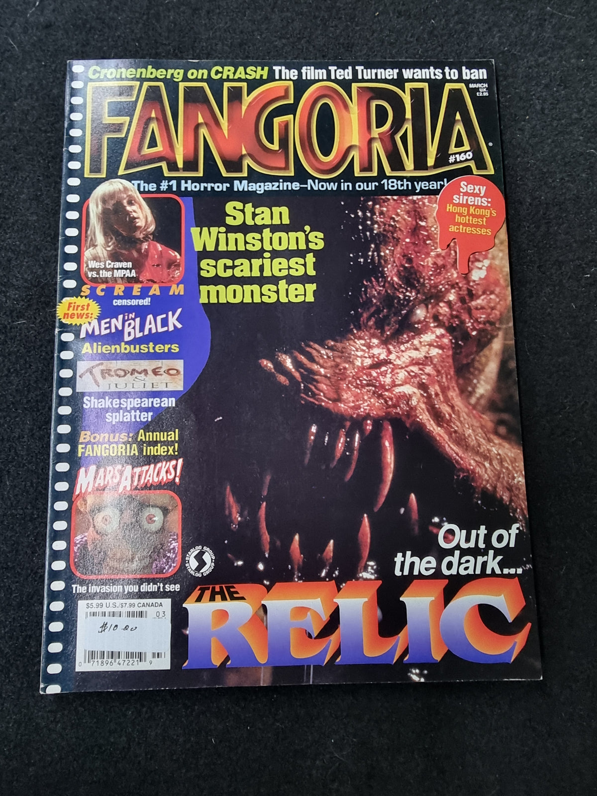 FANGORIA OUT OF THE DARK THE RELIC ISSUE #160