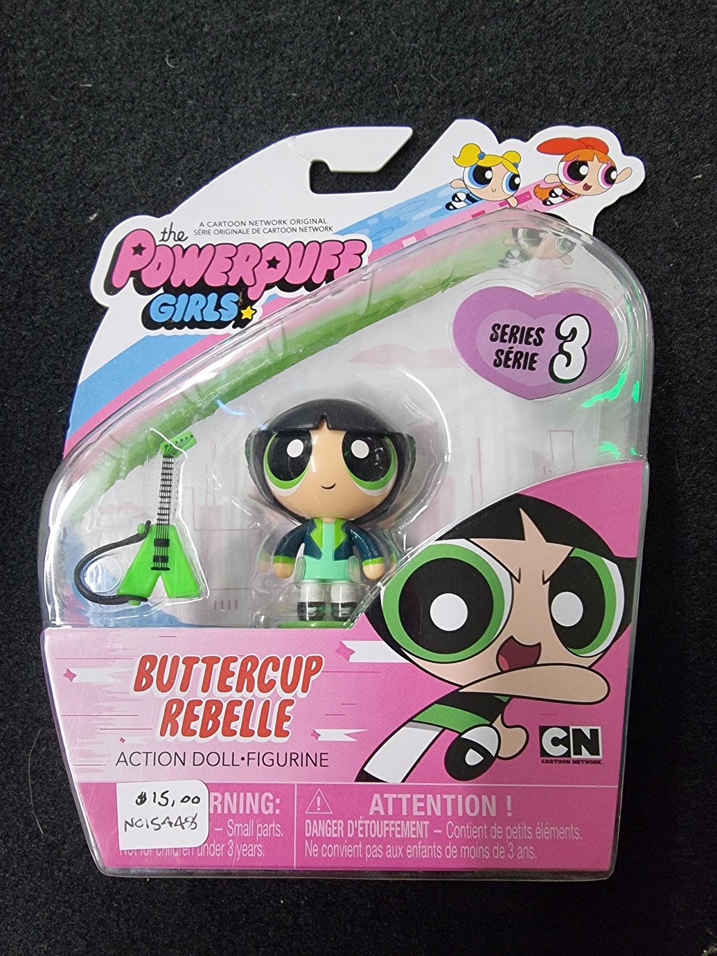 THE POWERPUFF GIRLS BUTTERCUP REBELLE ACTION DOLL FIGURE