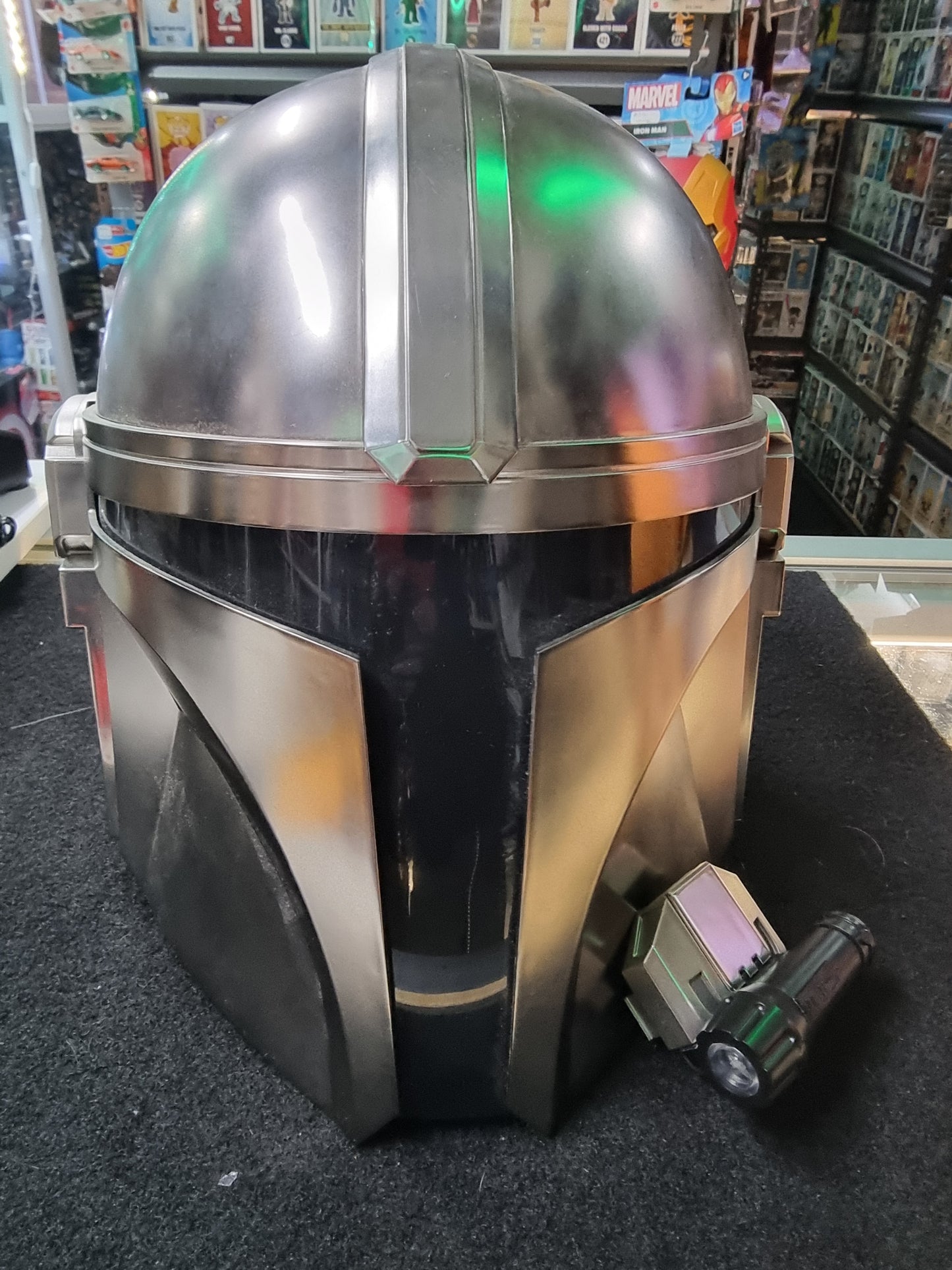 Star Wars Black Series The Mandalorian Silver Wearable Helmet Collectible