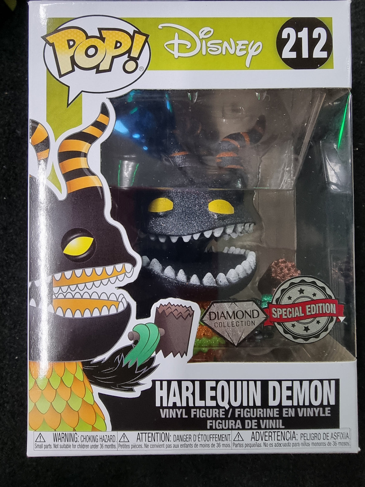 FUNKO POP DISNEY HARLEYQUIN DEMON SPECIAL EDITION DIAMON COLLECTION #212