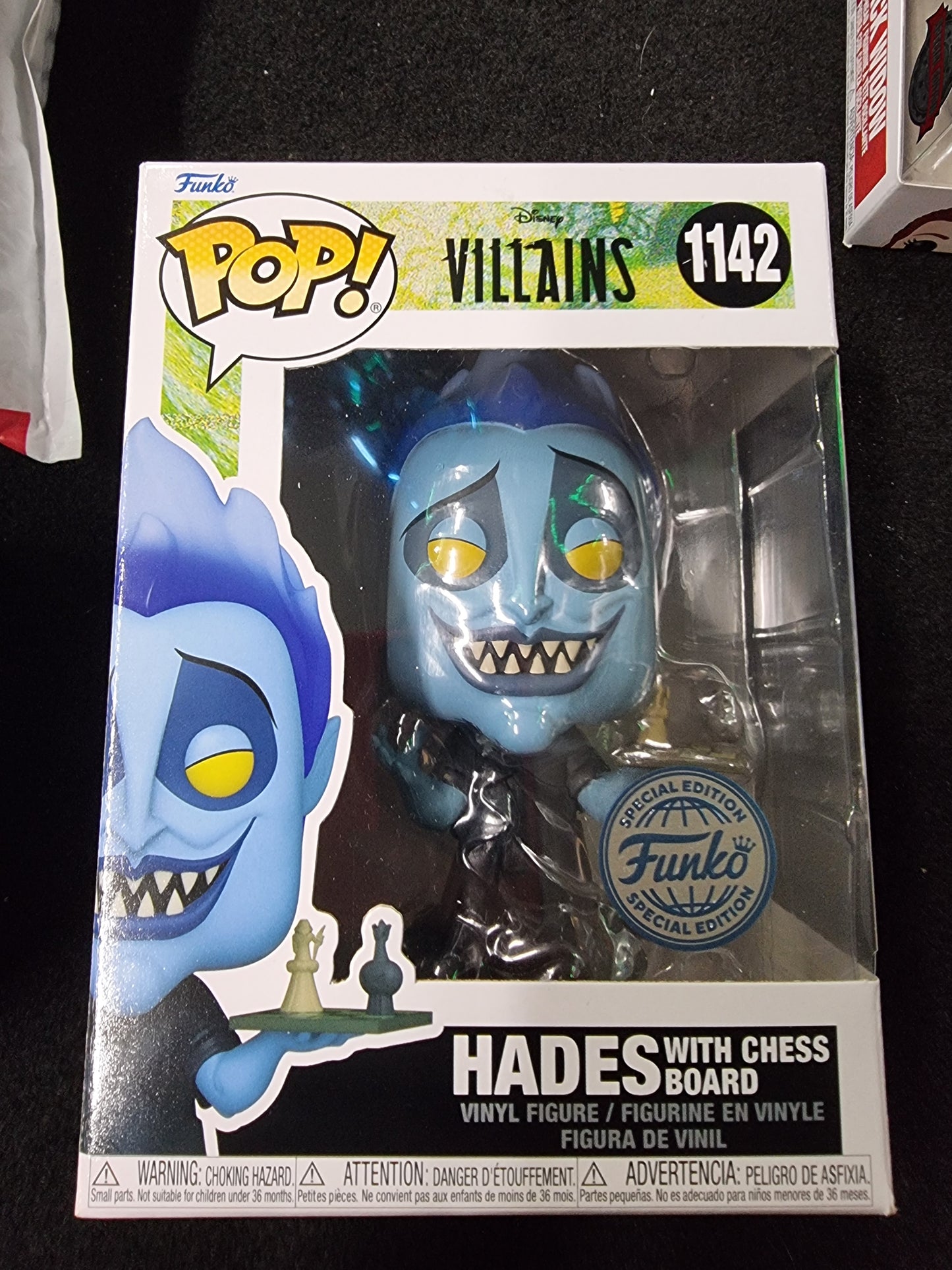 FUNKO POP DISNEY VILLAINS HADES WITH CHESS BOARD SPECIAL EDITION #1142