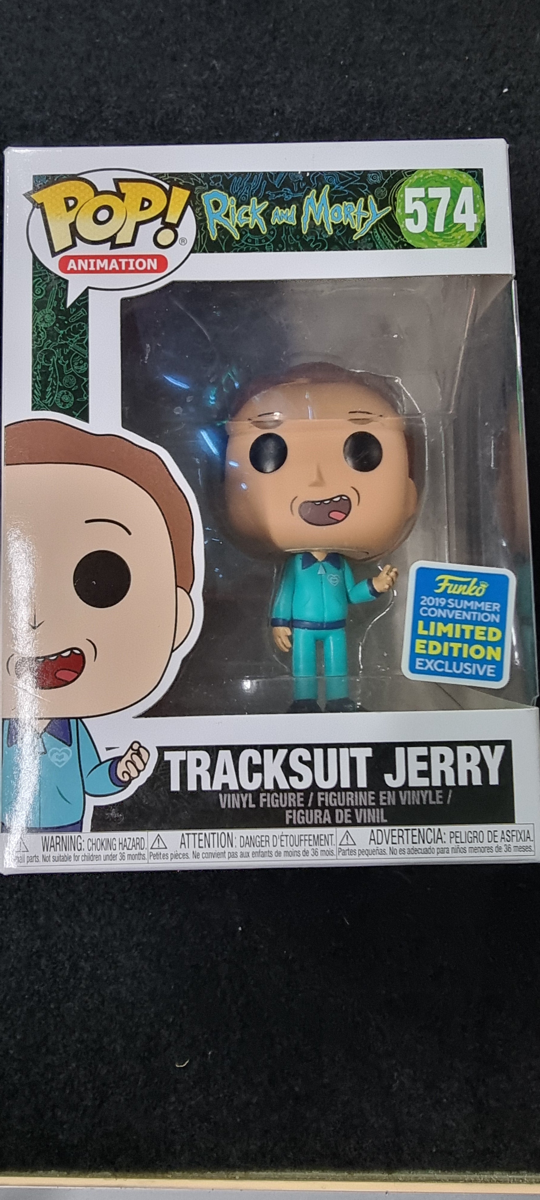 FUNKO POP RICK AND MORTY TRACKSUIT JERRY #574 LIMITED EDITION