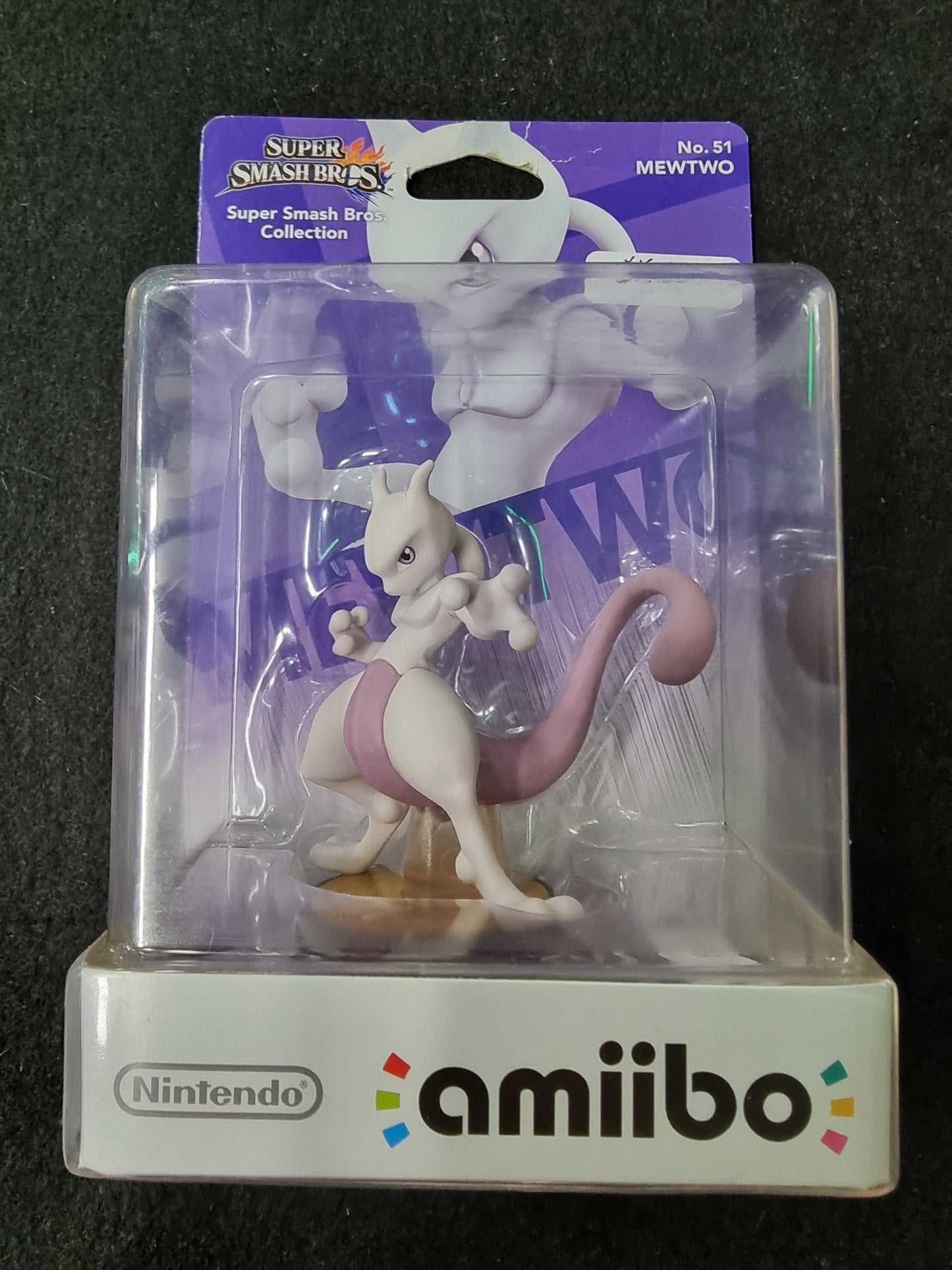 Nintendo Mewtwo #51 Amiibo Super Smash Bros Brand New & Sealed