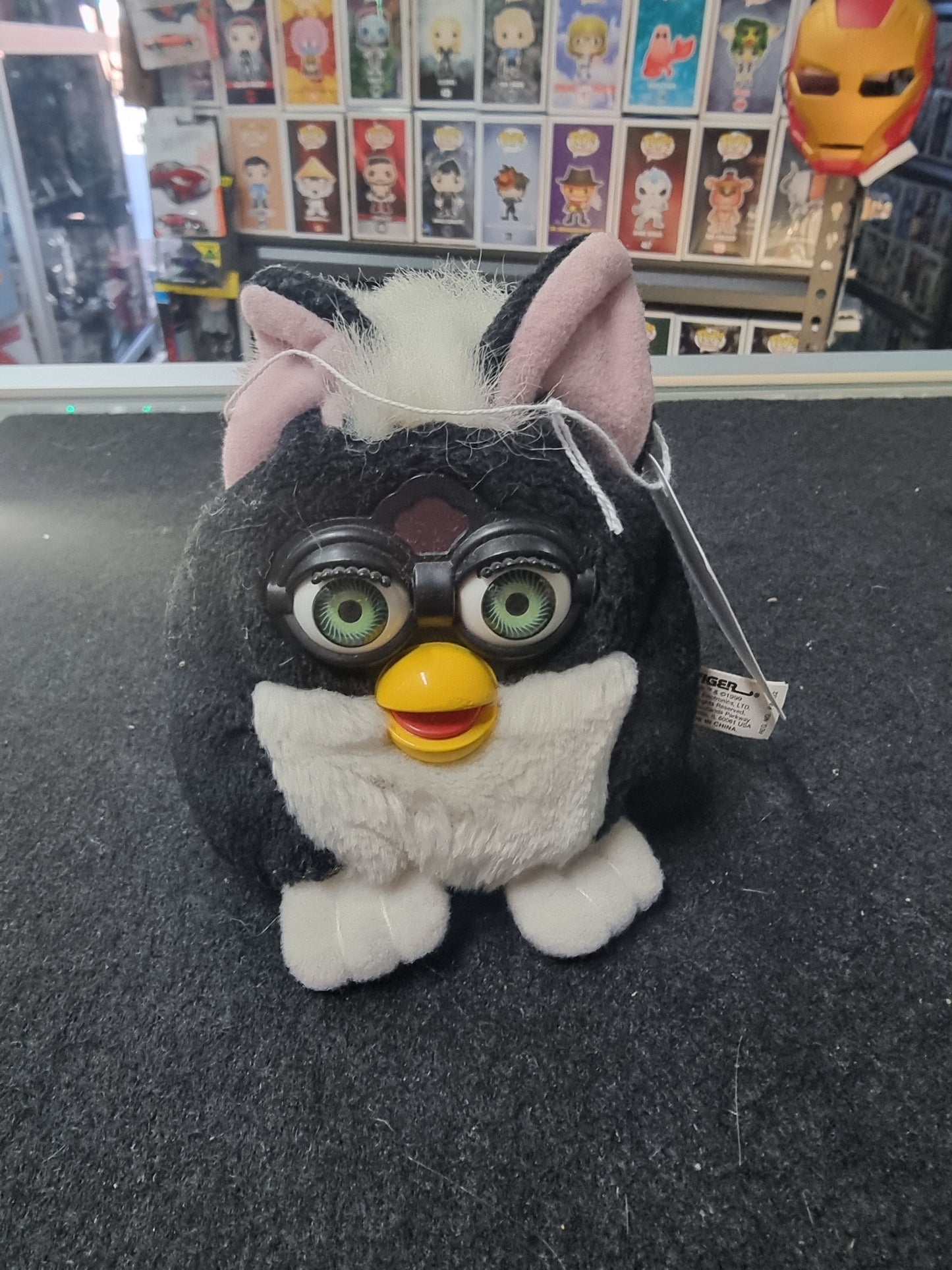 FURBY VINTAGE 1999 BLACK & WHITE BEAN BAG