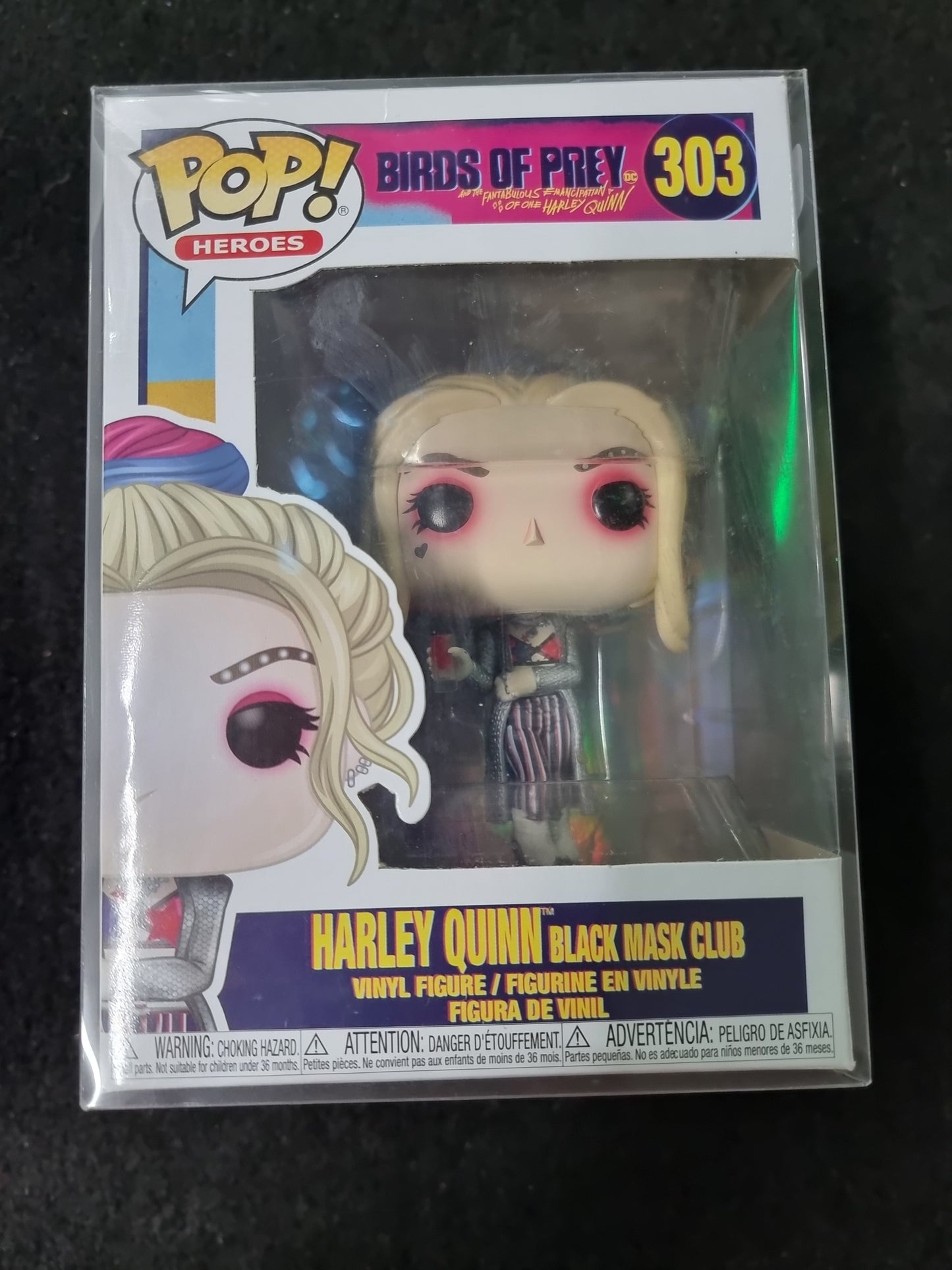 FUNKO POP BIRDS OF PREY HARLEY QUINN BLACK MASK #303