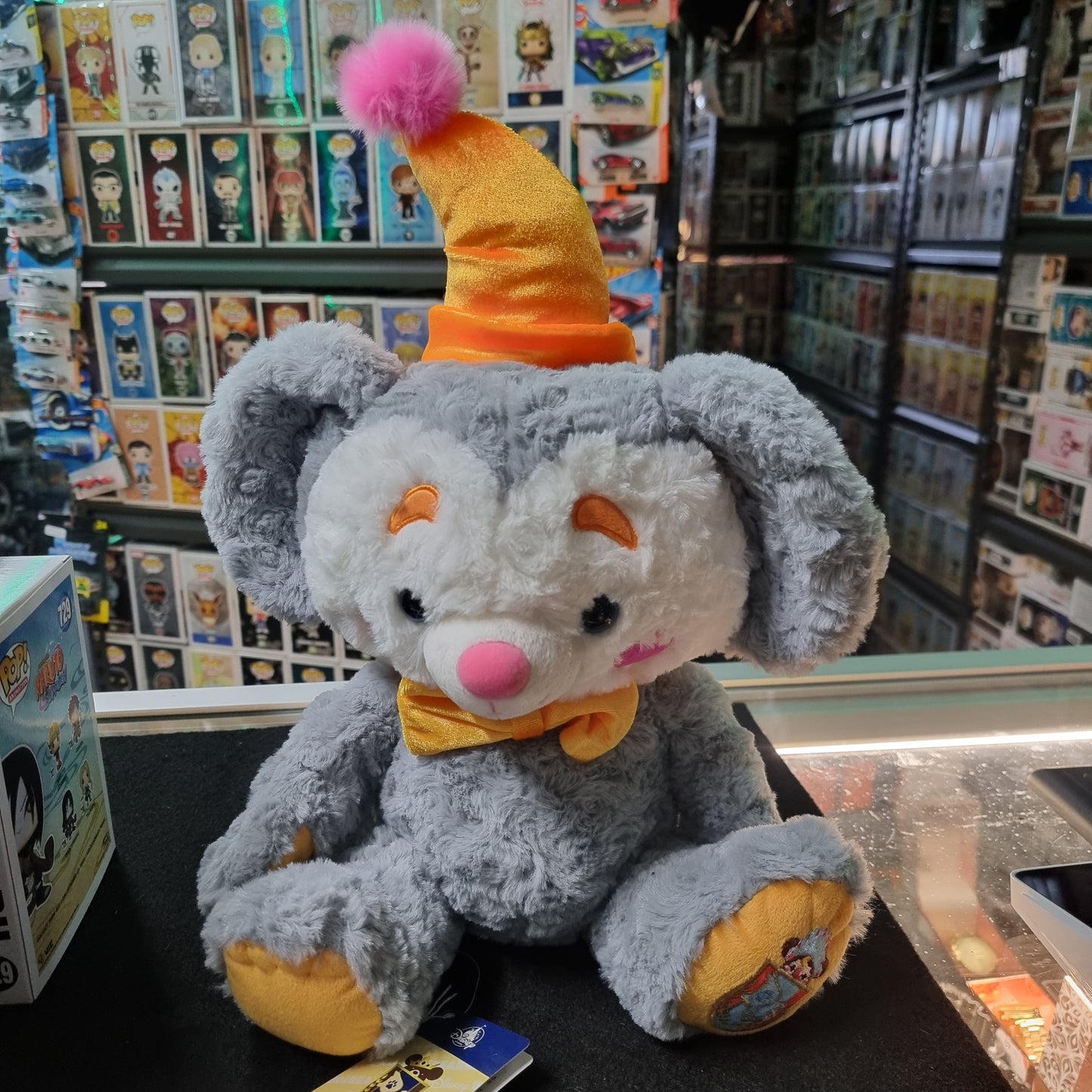 Popcorn Clown Dumbo Plush Doll UniBEARsity Disney Store Limited Japan