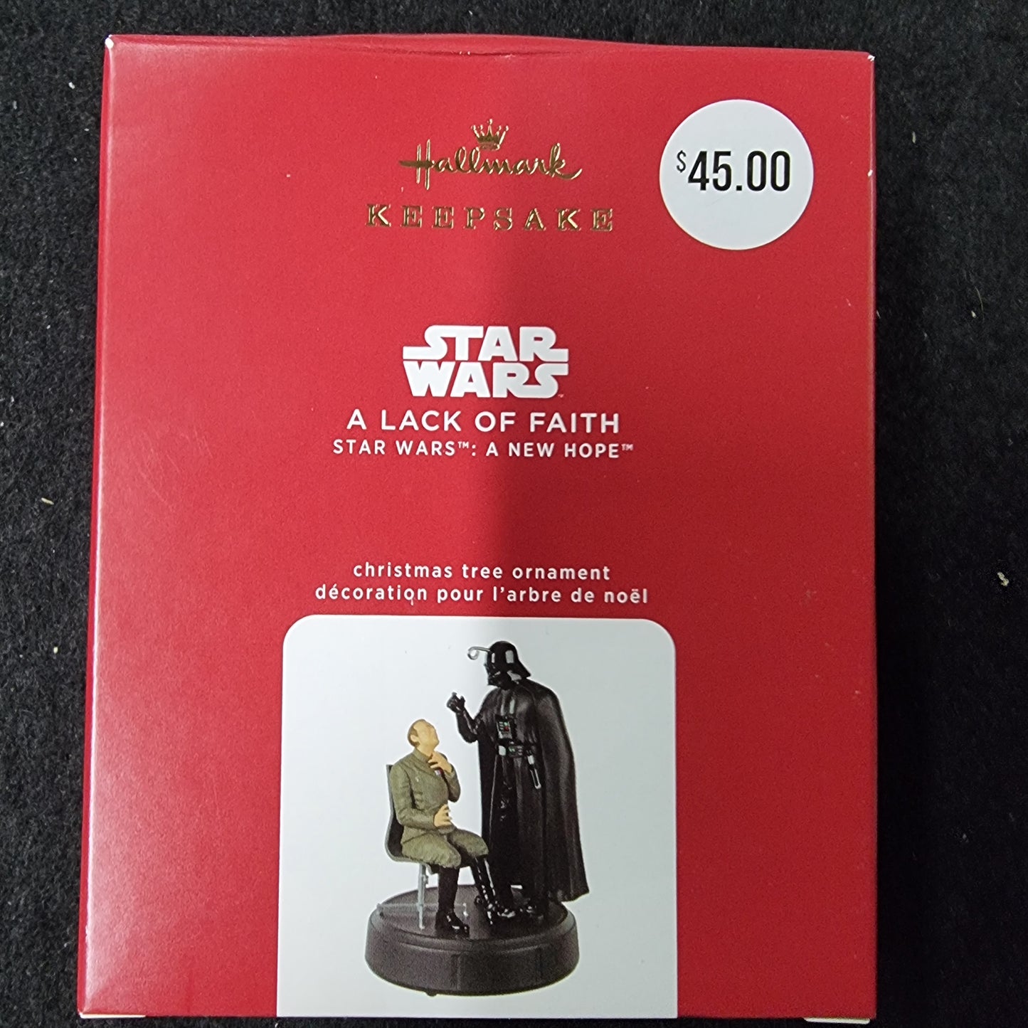 Star Wars A New Hope Lack Of Faith Christmas Ornament Hallmark Darth Vader 2020