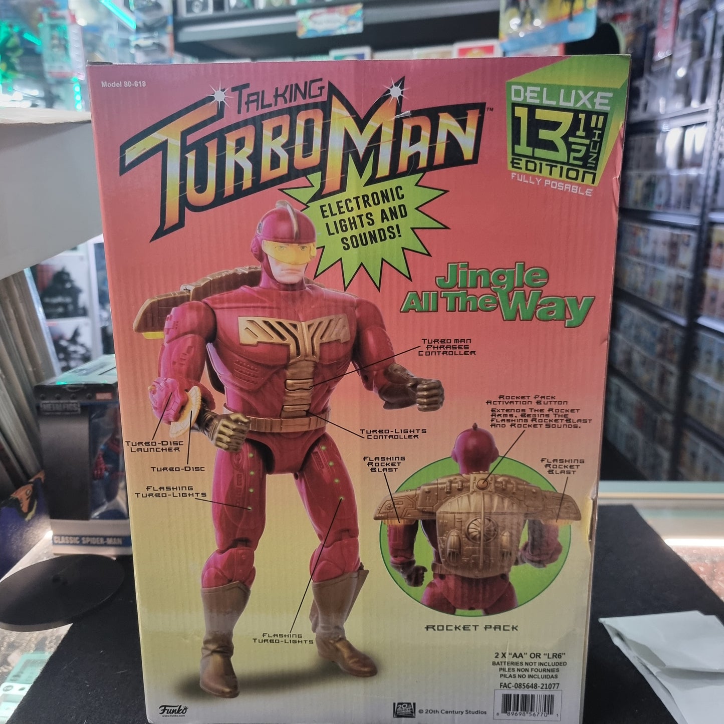 TALKING TURBO MAN 13" DELUXE EDITION FIGURE FULLY POSSABLE