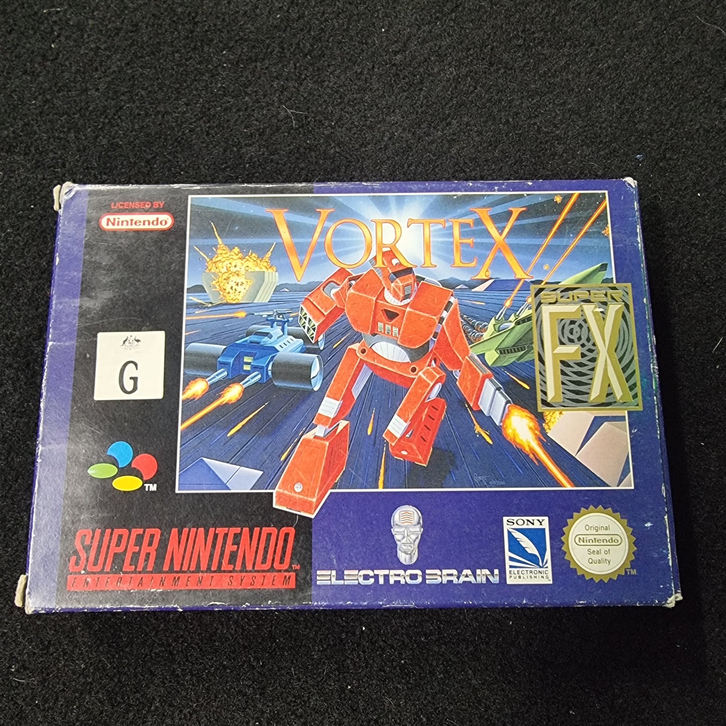 Super nintendo Snes Game - Vortex(Boxed)( Pal)