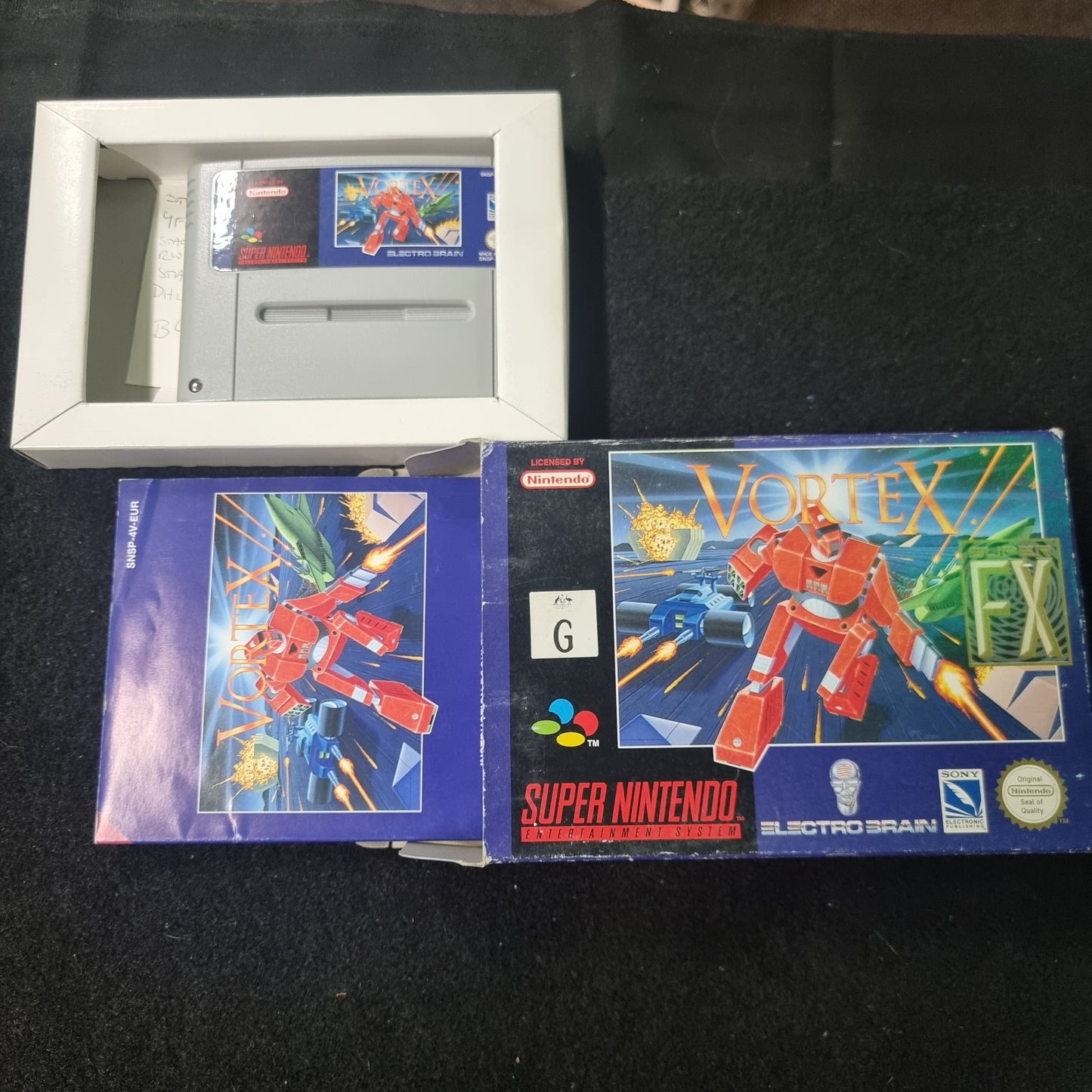 Super nintendo Snes Game - Vortex(Boxed)( Pal)