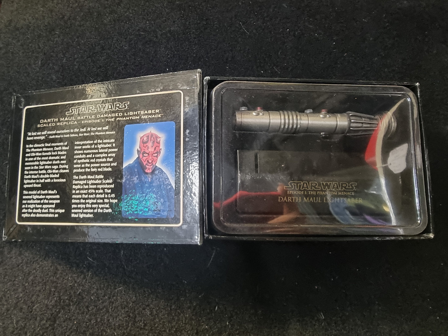 STAR WARS MASTER REPLICAS DARTH MAUL LIGHTSABER SCALED REPLICA