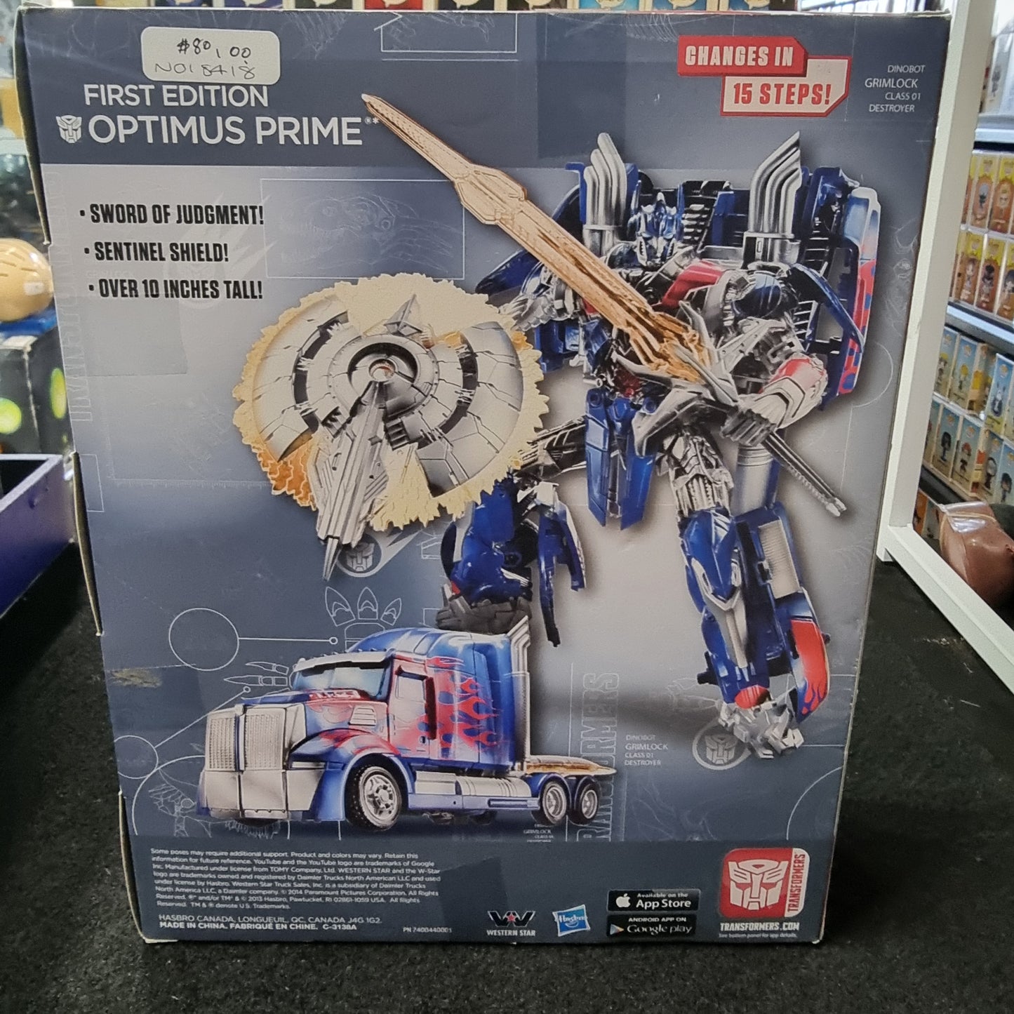 Transformers Movie 2014 Age of Extinction Optimus Prime 1st Edition