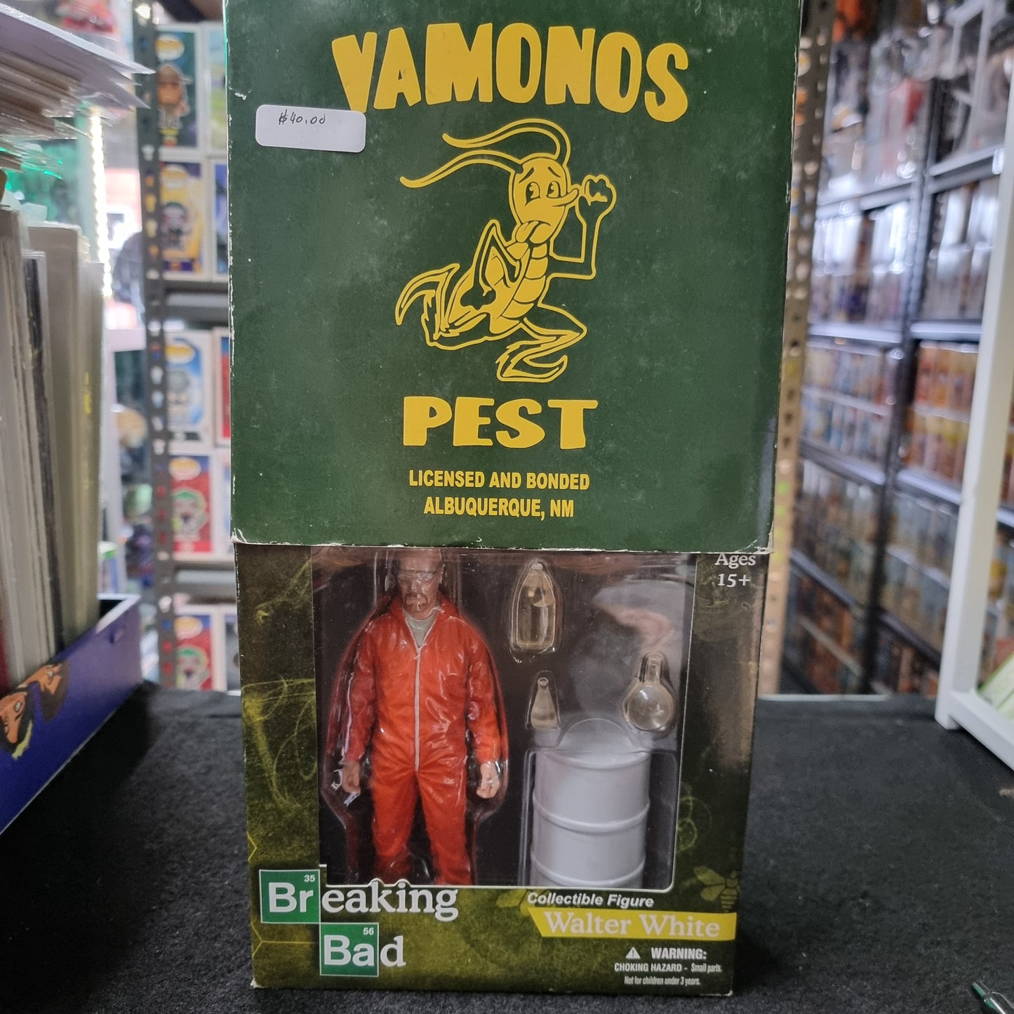 Mezco Toys Breaking Bad: Walter White Orange Hazmat Suit - 6" figure