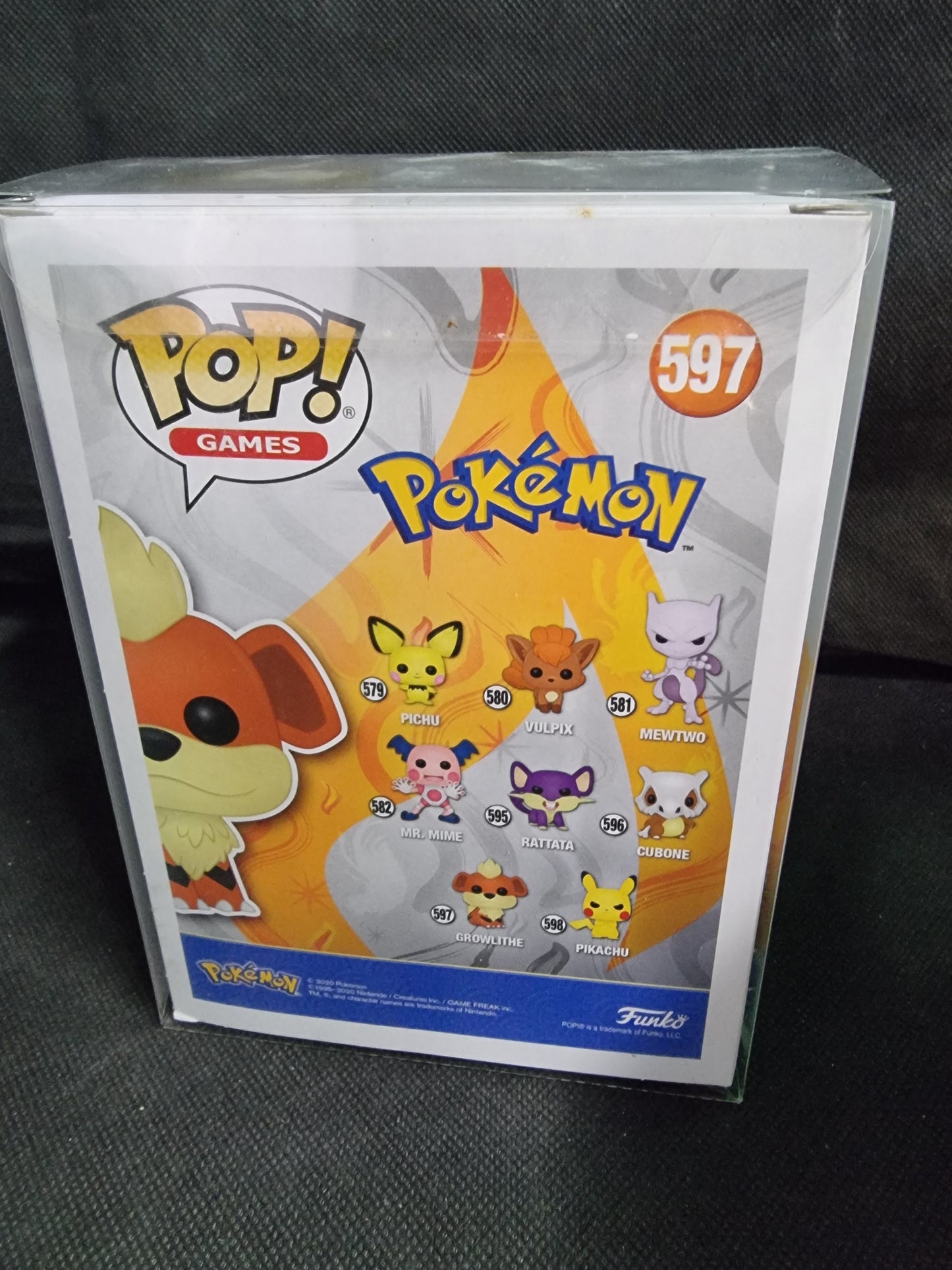 FUNKO POP POKEMON GROWLITHE FLOCKED LIMITED EDITION #597