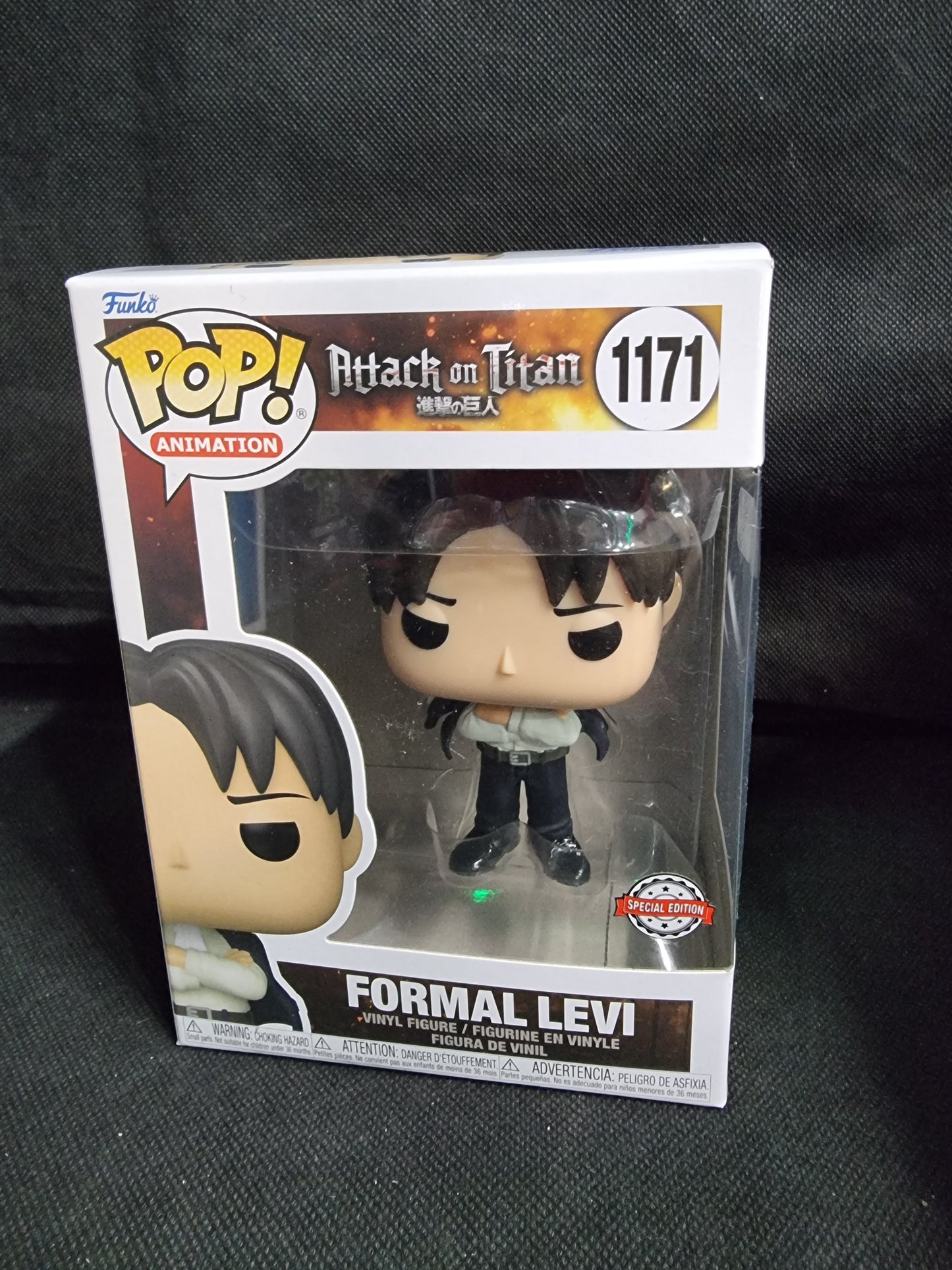 FUNKO POP ATTACK ON TITAN FORMAL LEVI SPECIAL EDITION #1171