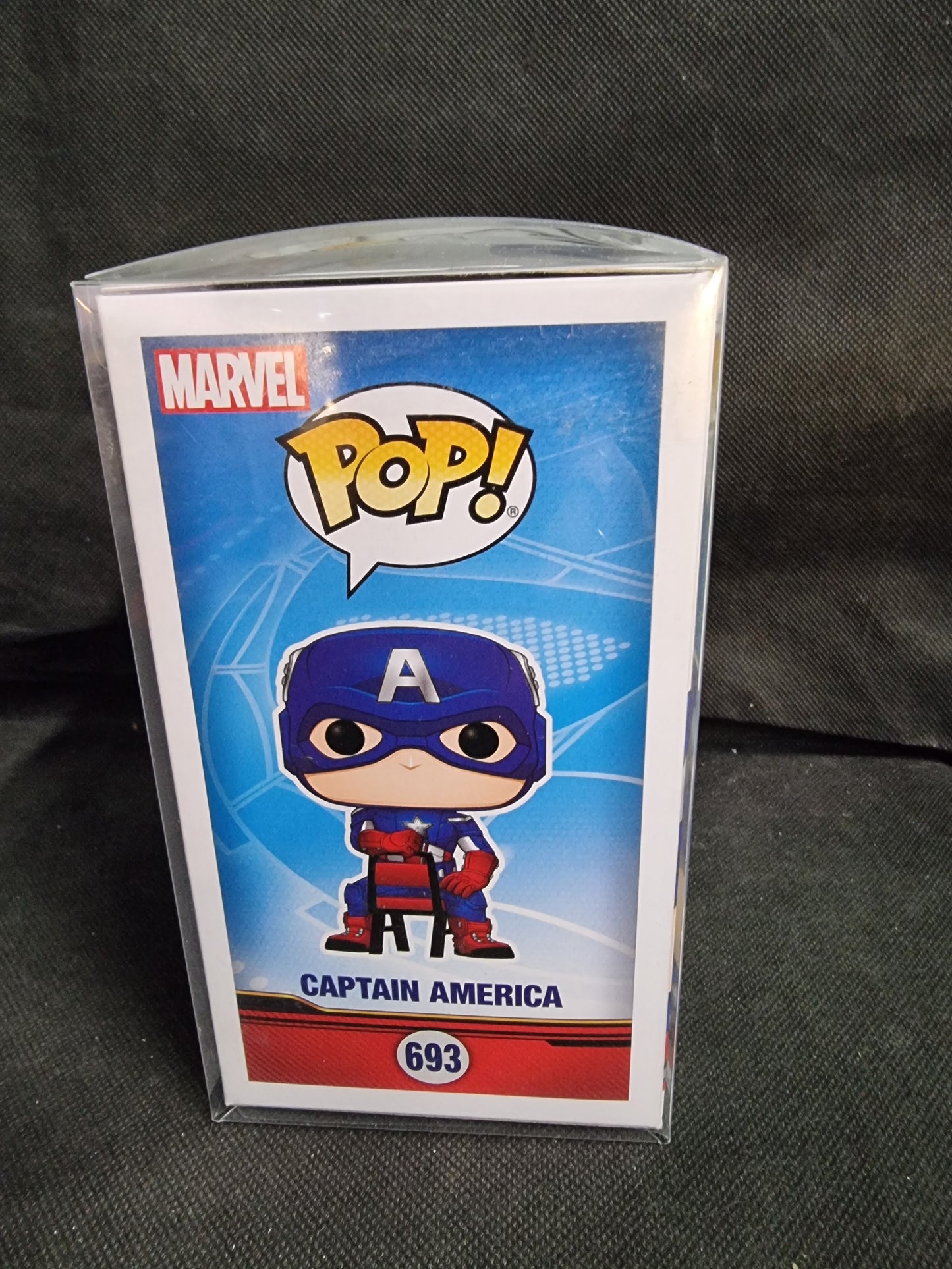FUNKO POP MARVEL SPIDER-MAN HOMECOMING CAPTAIN AMERICA #693 COLLECTOR CORP