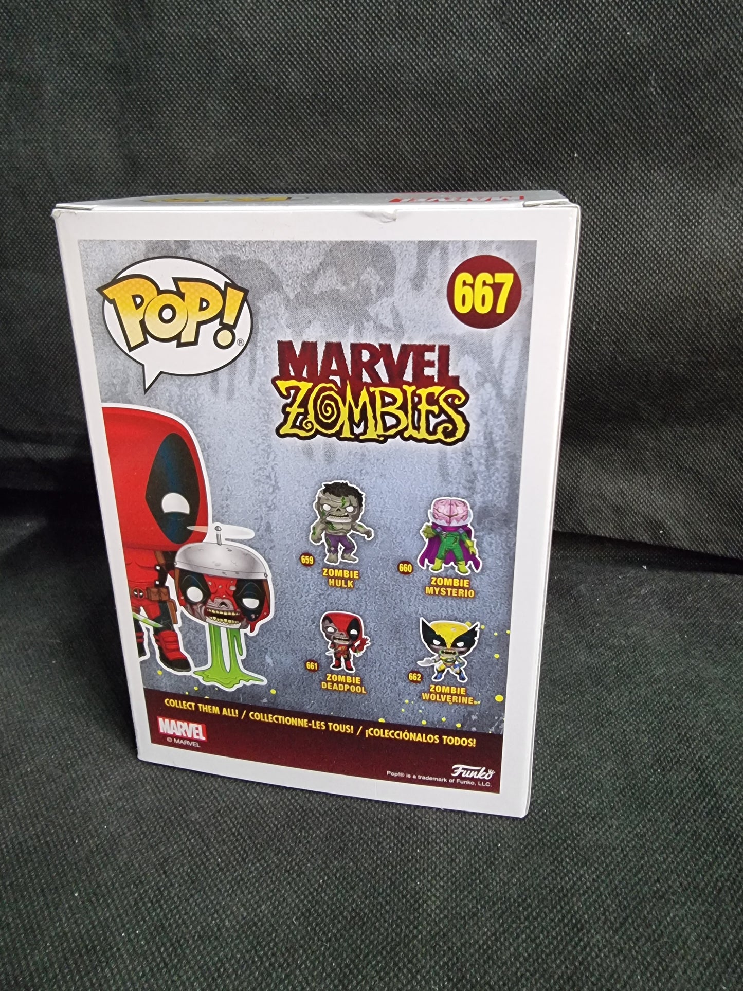 FUNKO POP MARVEL ZOMBIES DEADPOOL WITH HEADPOOL COLLECTOR CORP EXCLUSIVE #667
