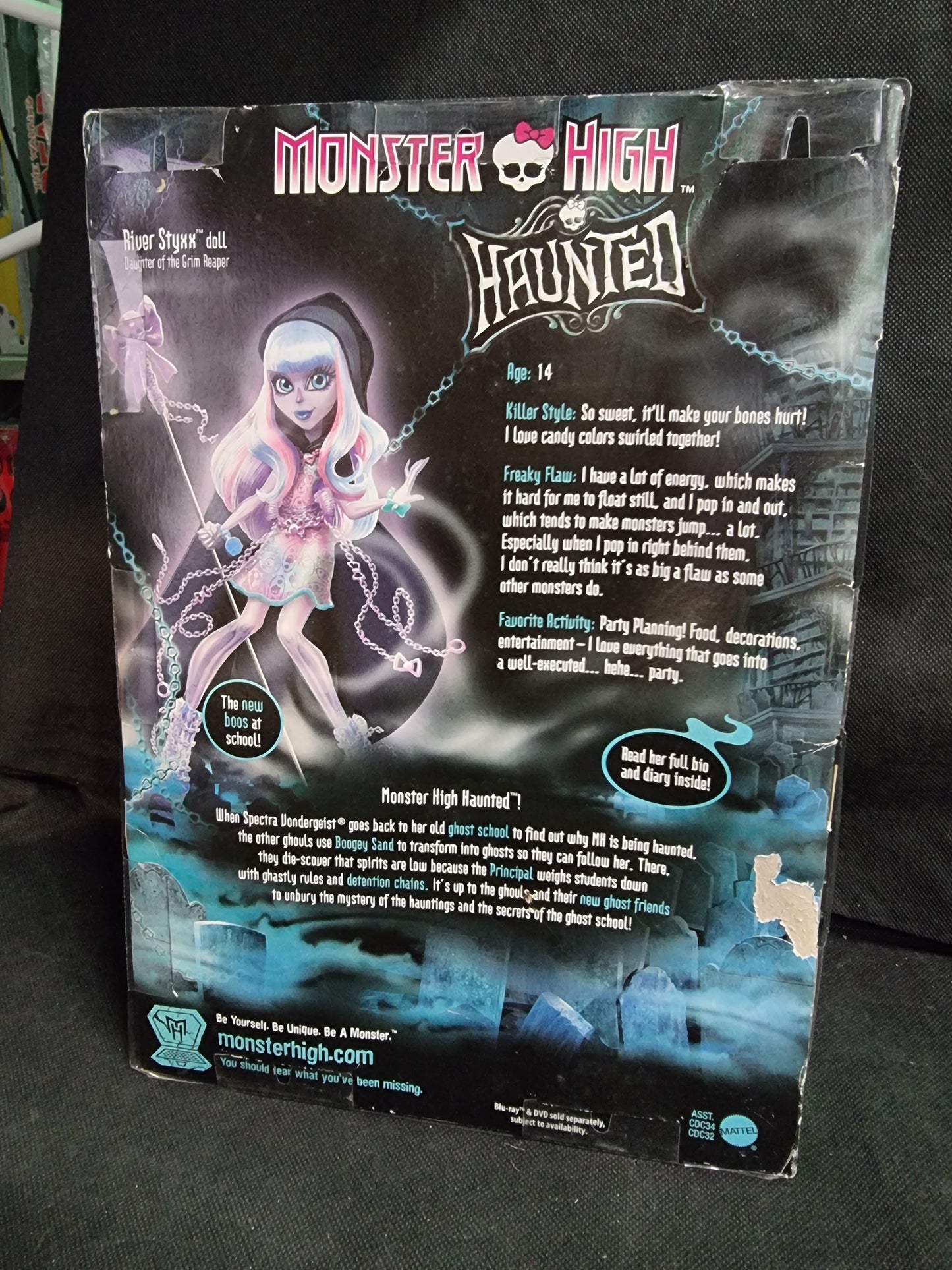 MONSTER HIGH HAUNTED RIVER STYXX DAUGHTER OF GRIM REAPER
