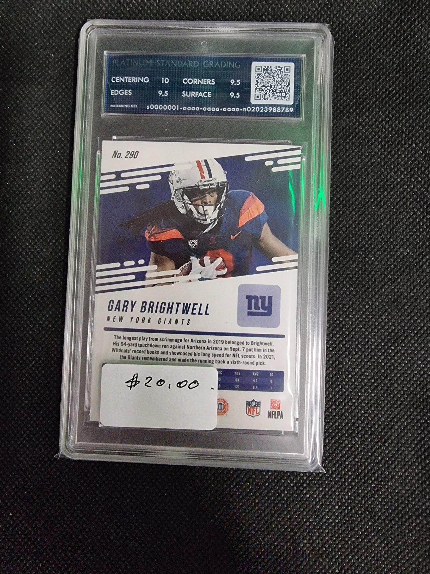 2022 PANINI PRESTIGE XTRA POINTS PINK GARY BRIGHTWELL 49/50 PSG 9.5 GEM MINT