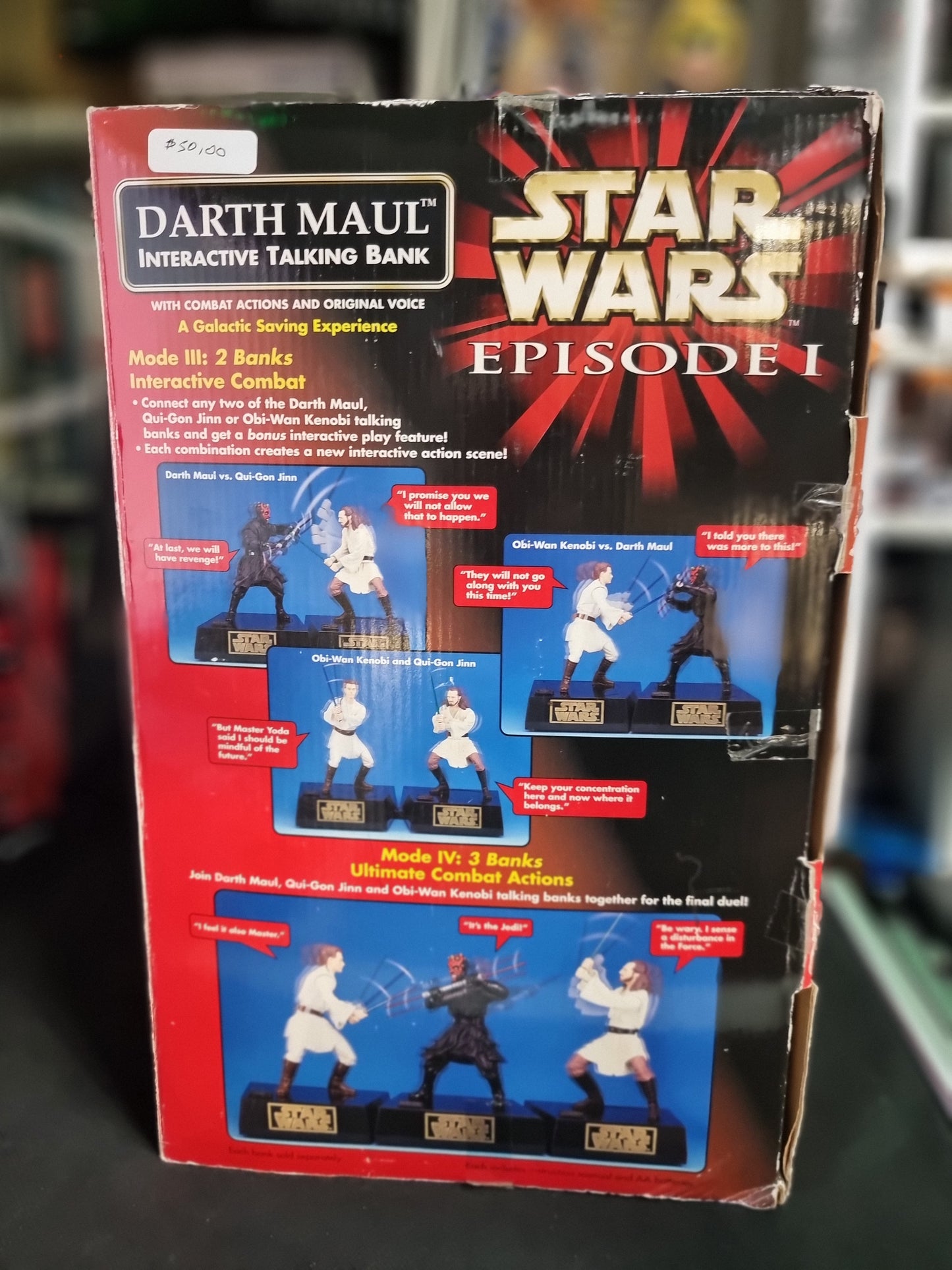 Star Wars Episode 1 Darth Maul Interactive Talking Bank