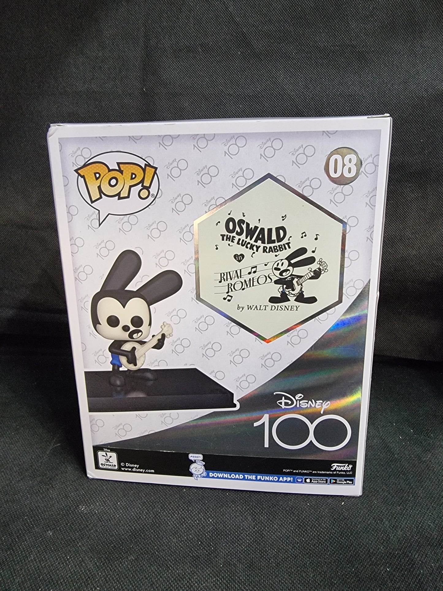 FUNKO POP OSWALD THE LUCKY RABBIT #08 DISNEY 100 Captain Comics and Collectables Pty Ltd