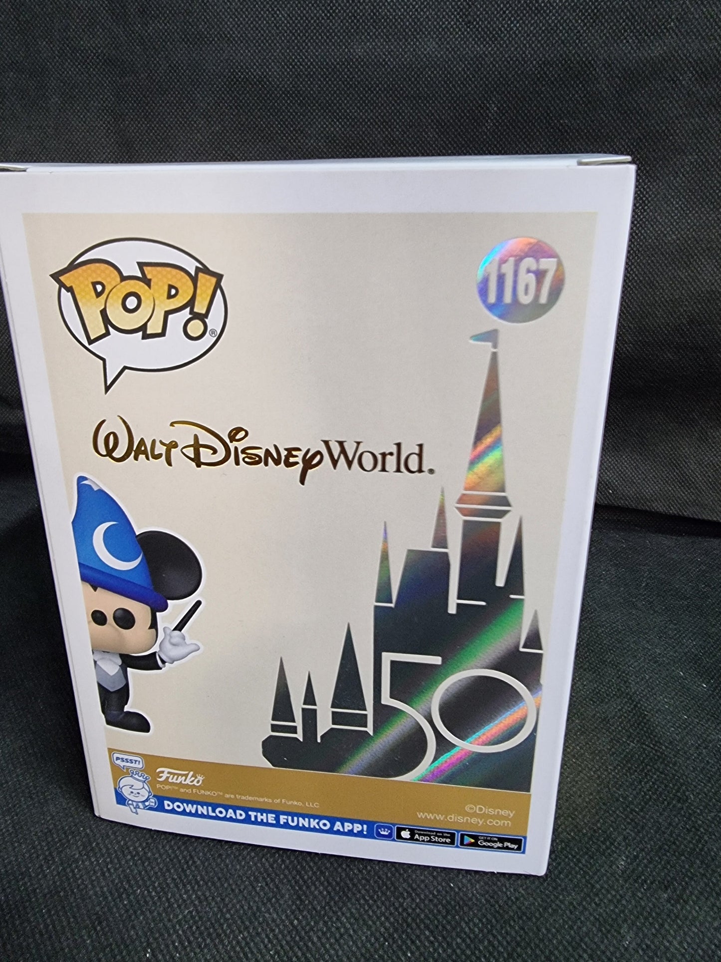 FUNKO POP WALT DISNEY WORLD 50 PHILHARMAGIC MICKEY MOUSE #1167 Captain Comics and Collectables Pty Ltd