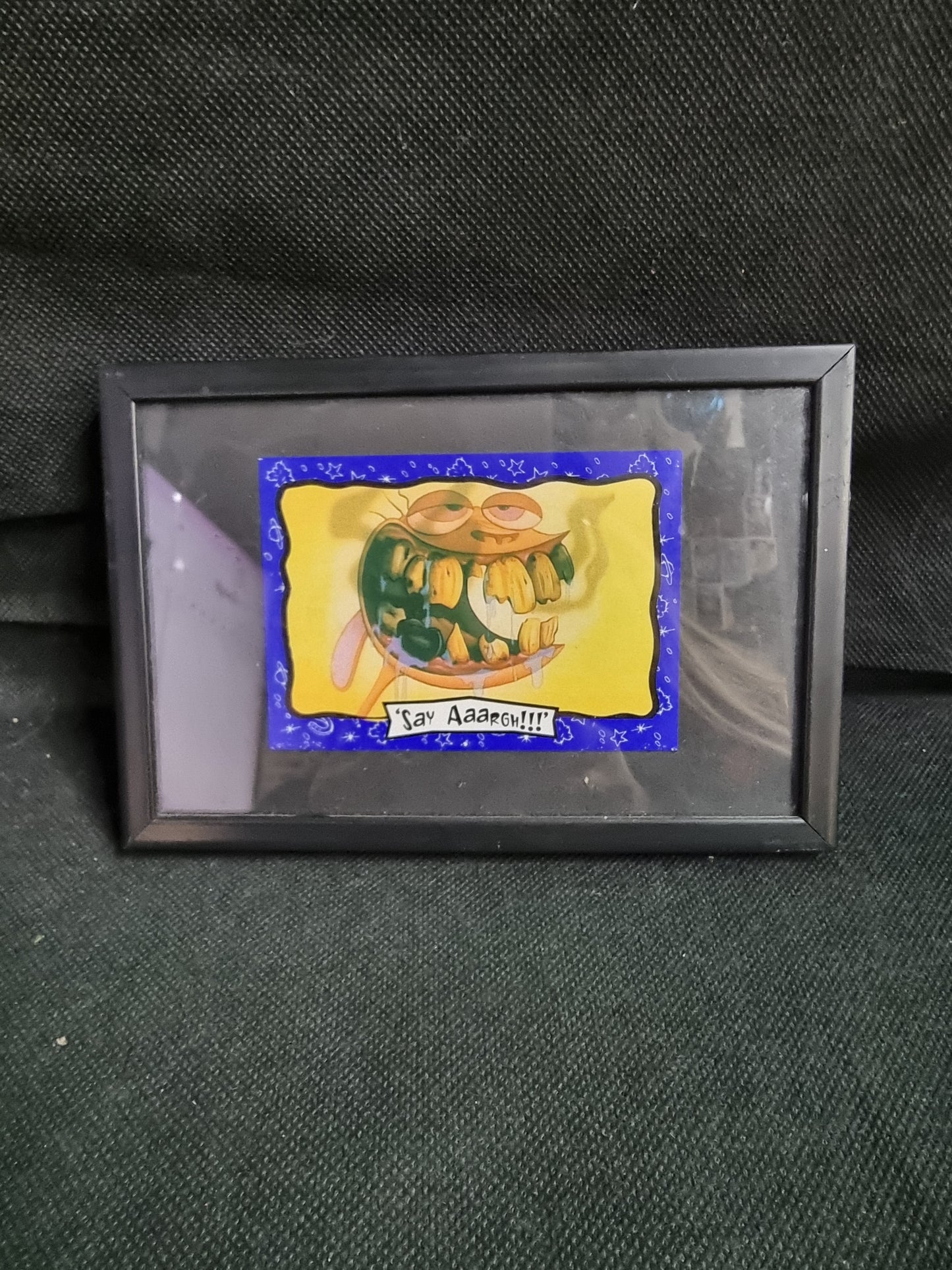 1990 REN & STIMPY FRAMED TRADING CARD