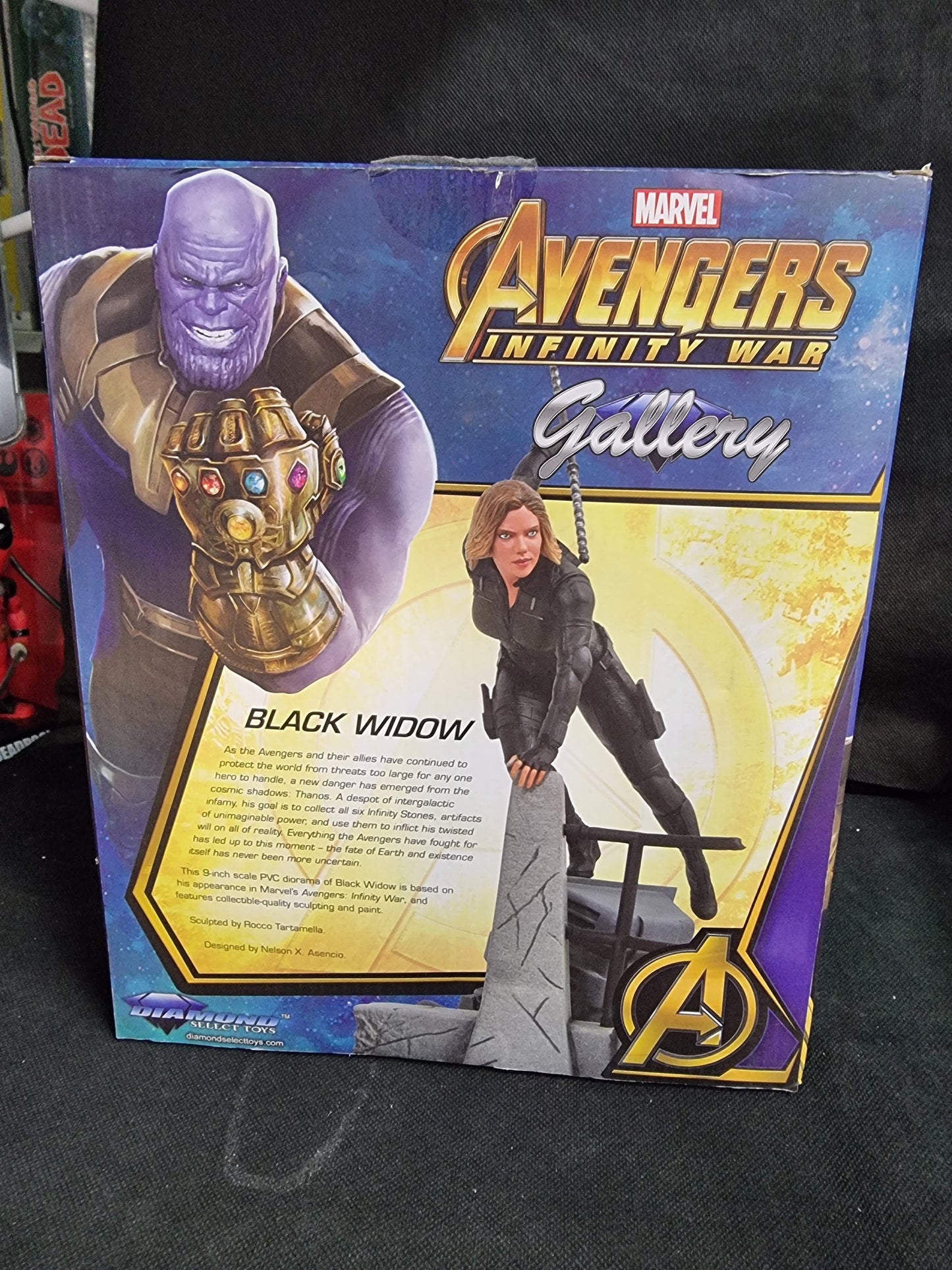 Diamond Select - Marvel Gallery - Black Widow Avengers Infinity War PVC Diorama