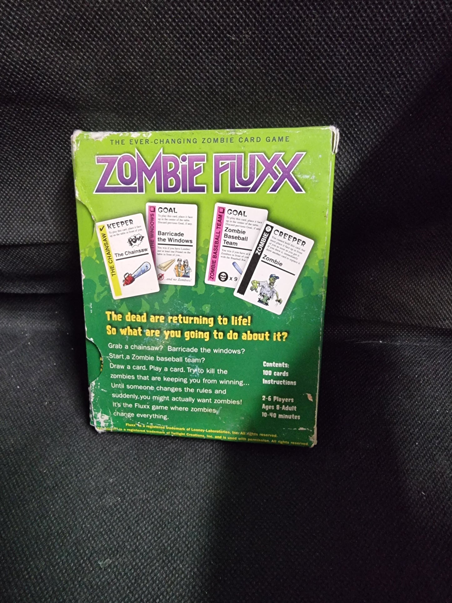 ZOMBIE FLUXX CARD GAME