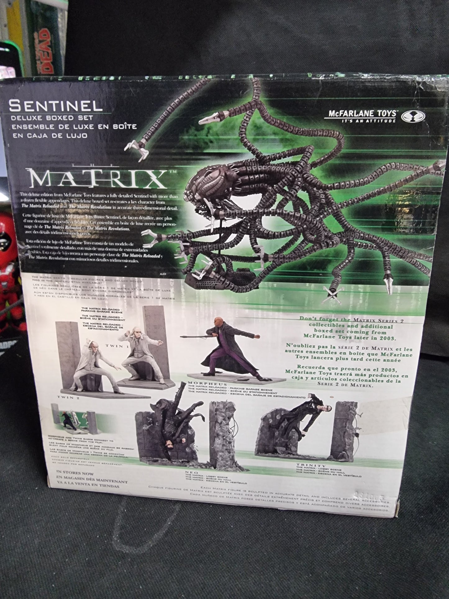 2003 THE MATRIX DELUXE BOXED SET ACTION FIGURE SENTINEL