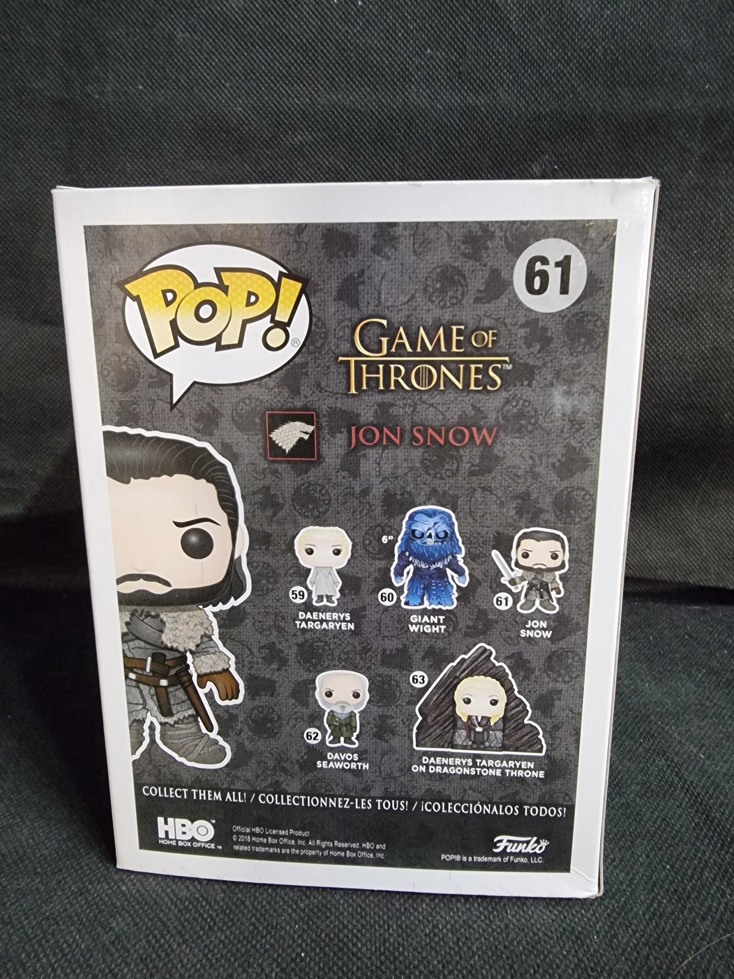 FUNKO GAME OF THRONES JON SNOW #61