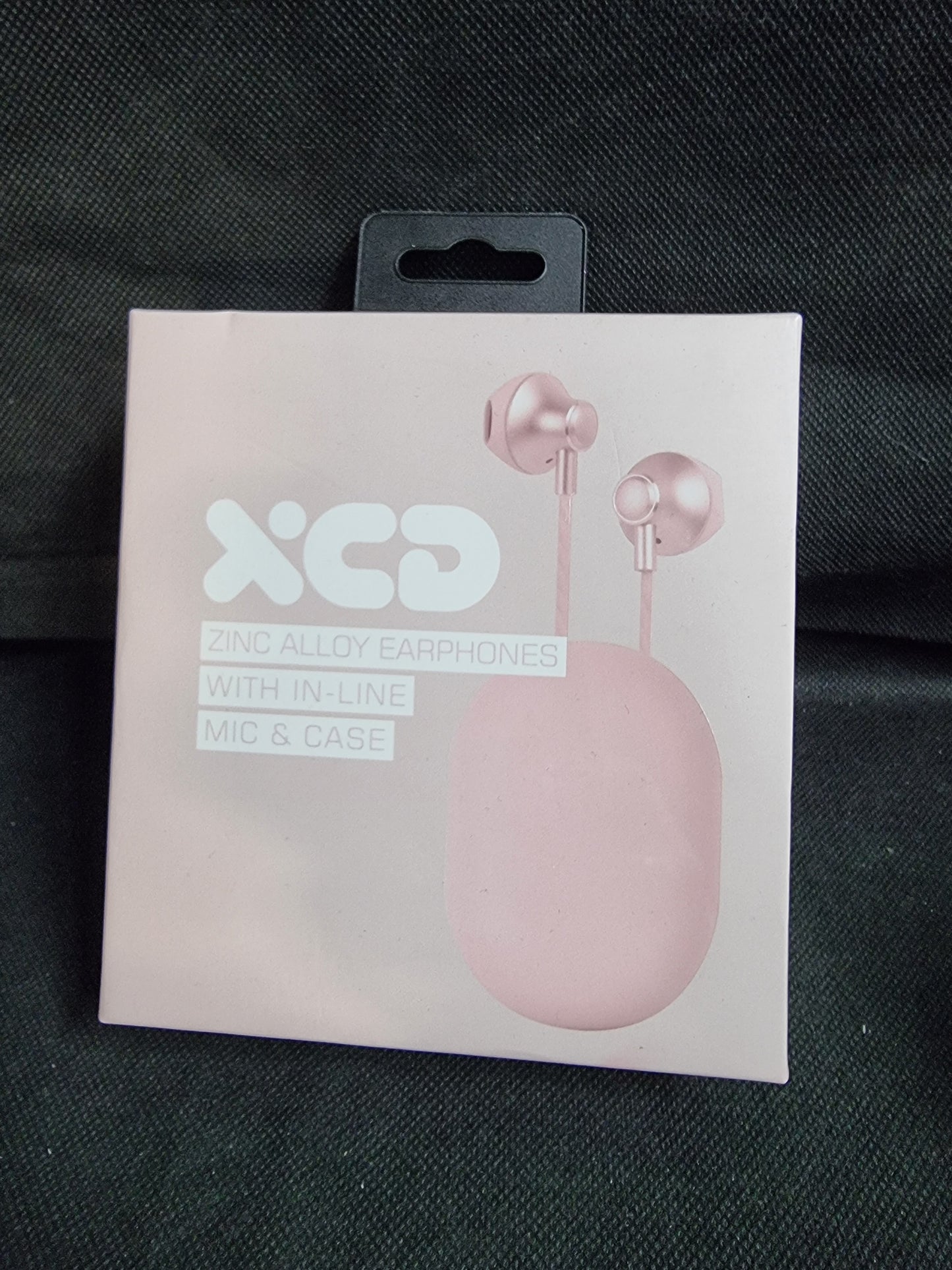 XCD ZINC ALLOY EARPHONES WITH IN-LINE MIC & CASE