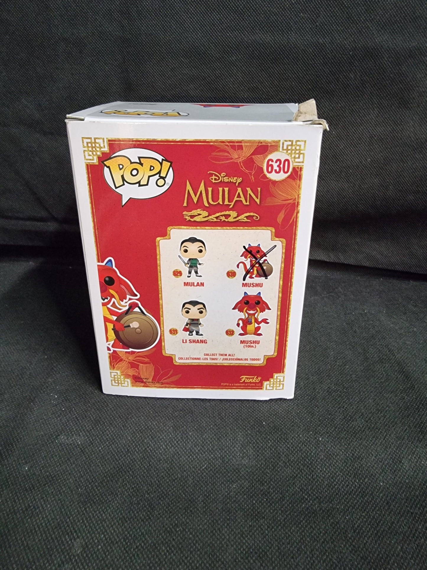 Funko Pop Disney Mulan Mushu #630 Captain Comics and Collectables Pty Ltd