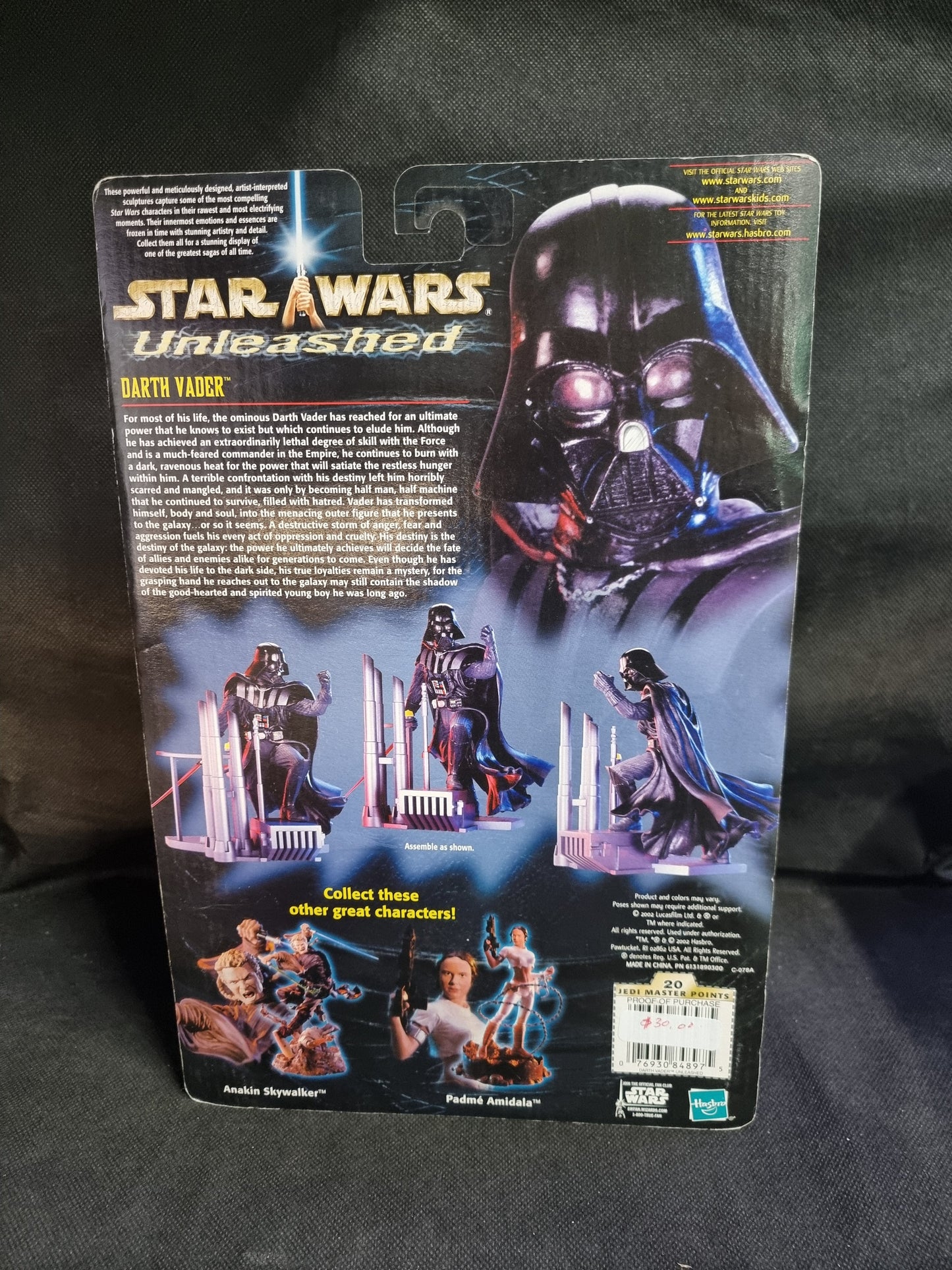 Star Wars Unleashed Darth Vader Hasbro Figure Captain Comics and Collectables Pty Ltd