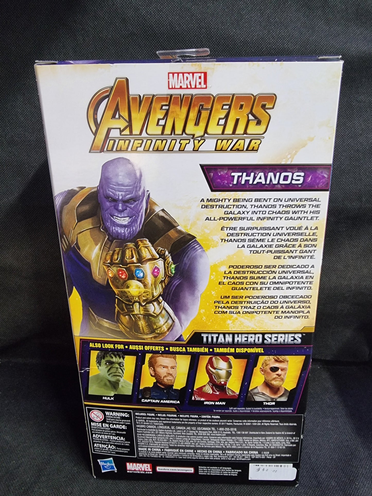 Marvel Avengers Infinity War Thanos Titan Hero Series 12" Action Figure Captain Comics and Collectables Pty Ltd